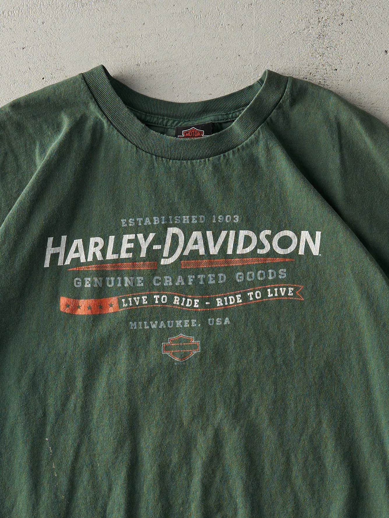 17' Green Macedon New York Harley Davidson Tee (XXL)