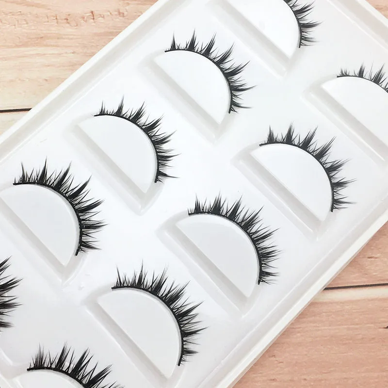 5 pairs of natural false eyelashes  KF83277