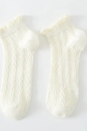 Accity Women's Cable Knit Socks