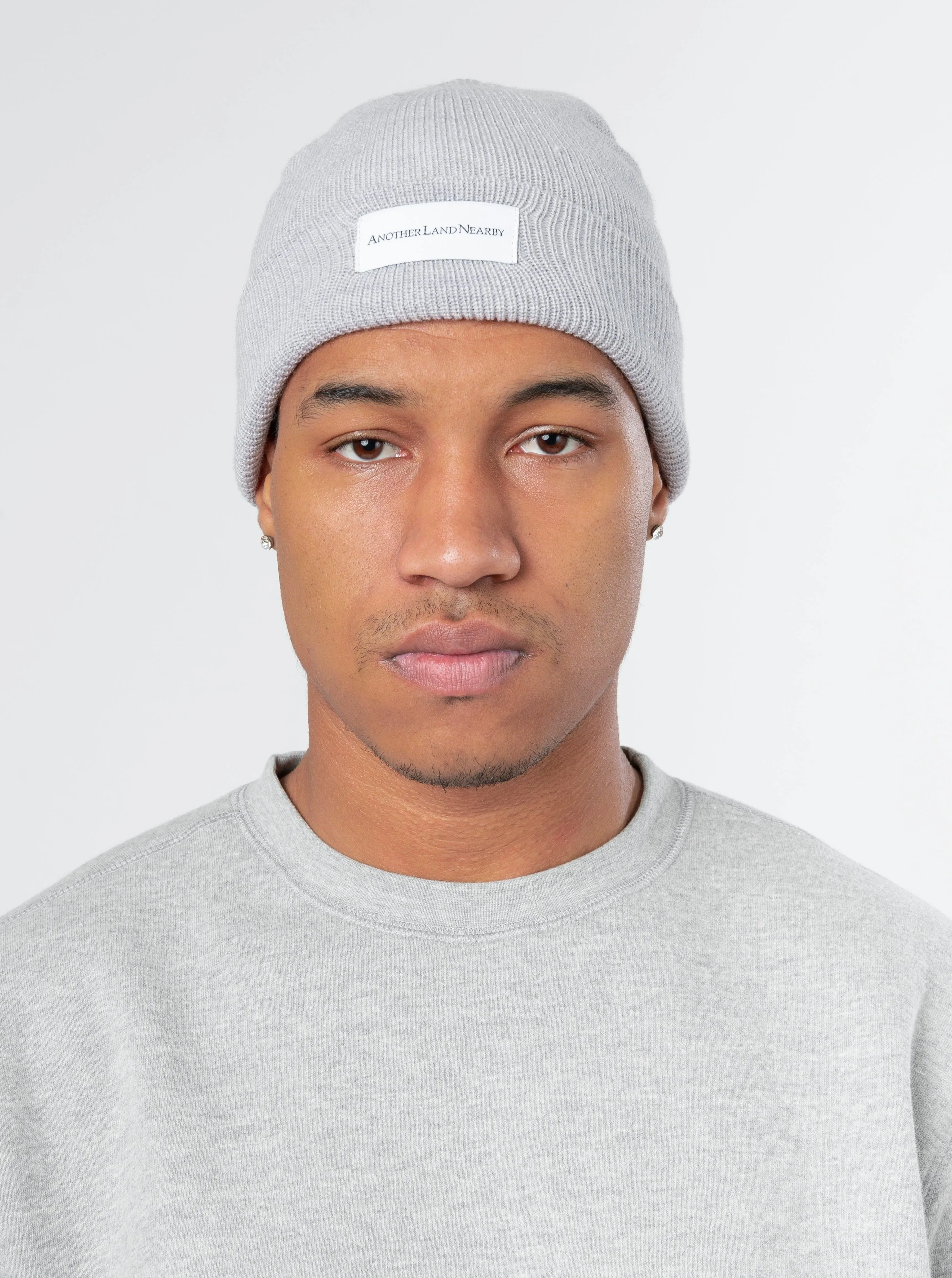 ALN - Thuya pale grey beanie in merino wool