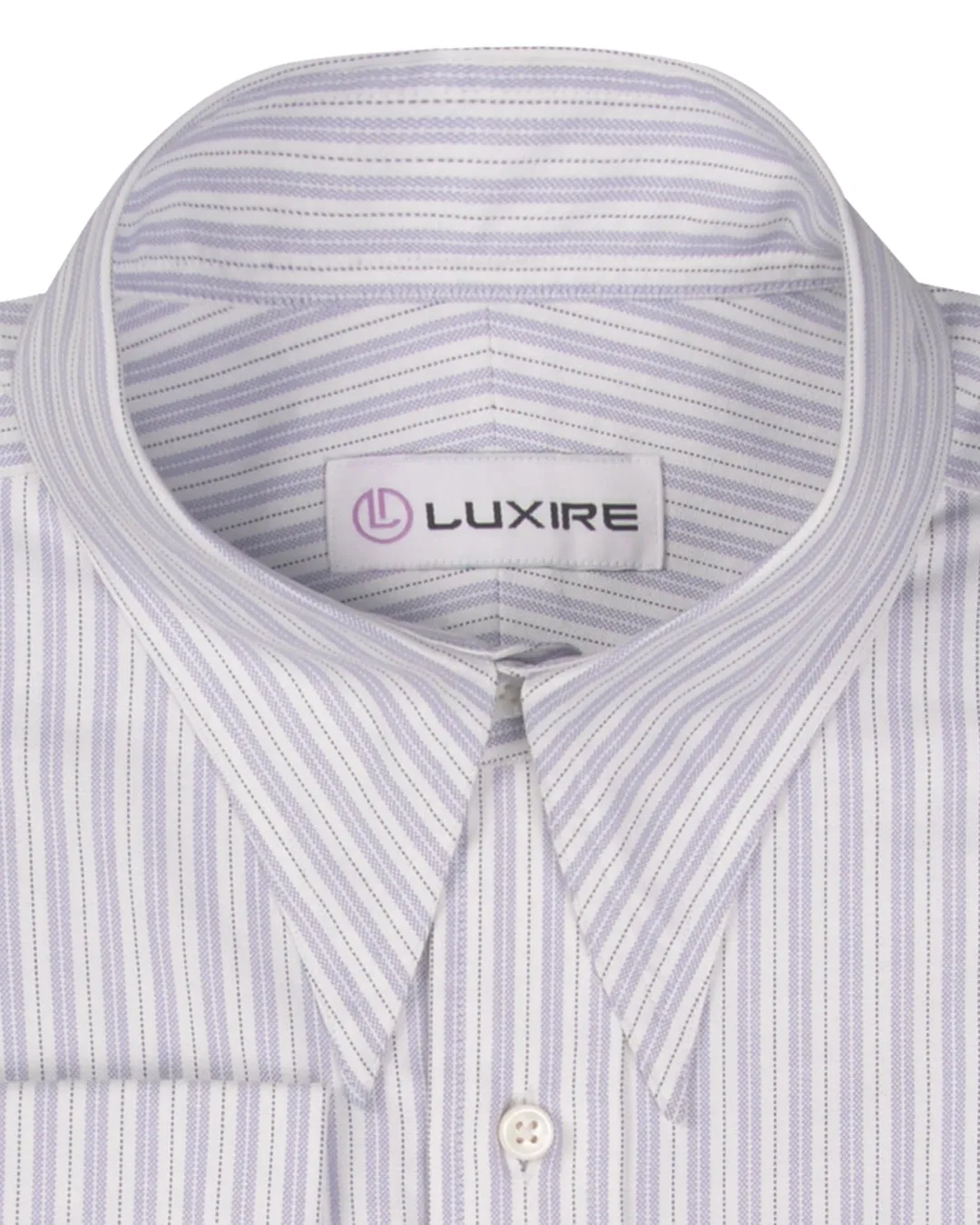 Alumo Oxford  Light Purple and Navy Stripes