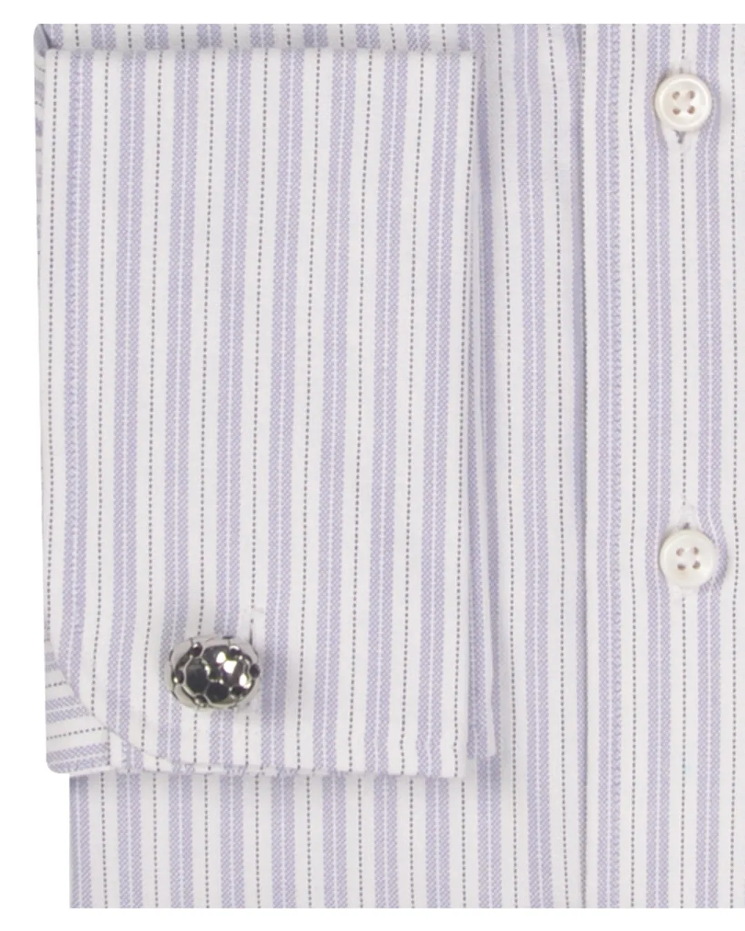 Alumo Oxford  Light Purple and Navy Stripes