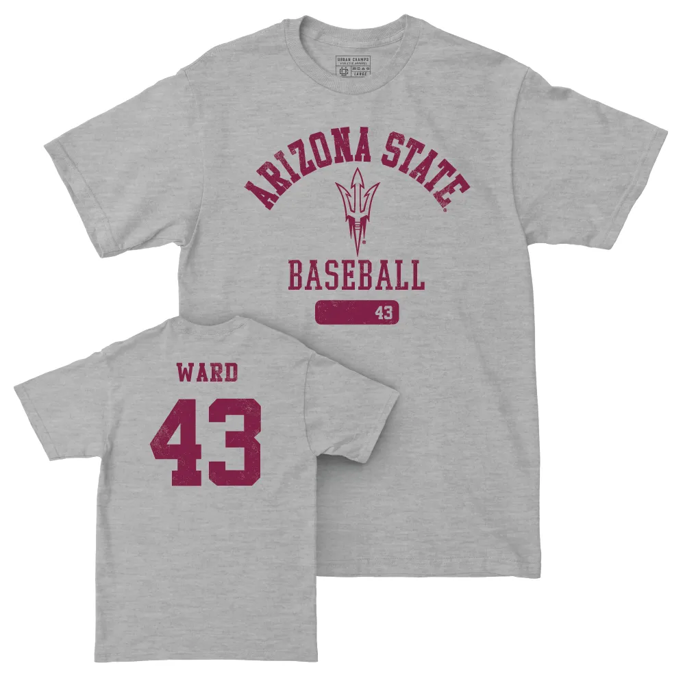 Arizona State Baseball Sport Grey Varsity Tee - Lawson Ward