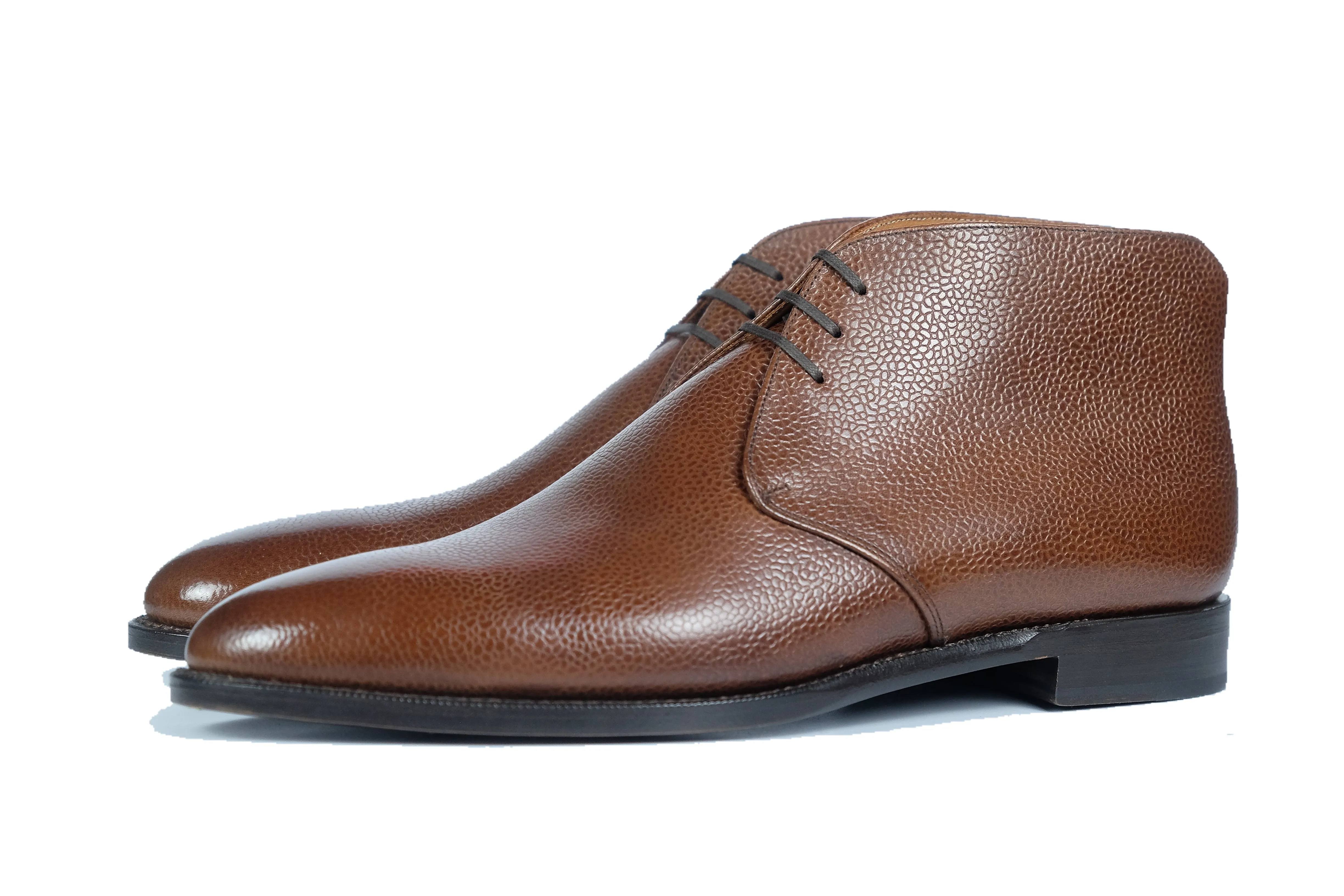 Ballard - MTO - Mid Brown Grain - TMG Last - Single Leather Sole