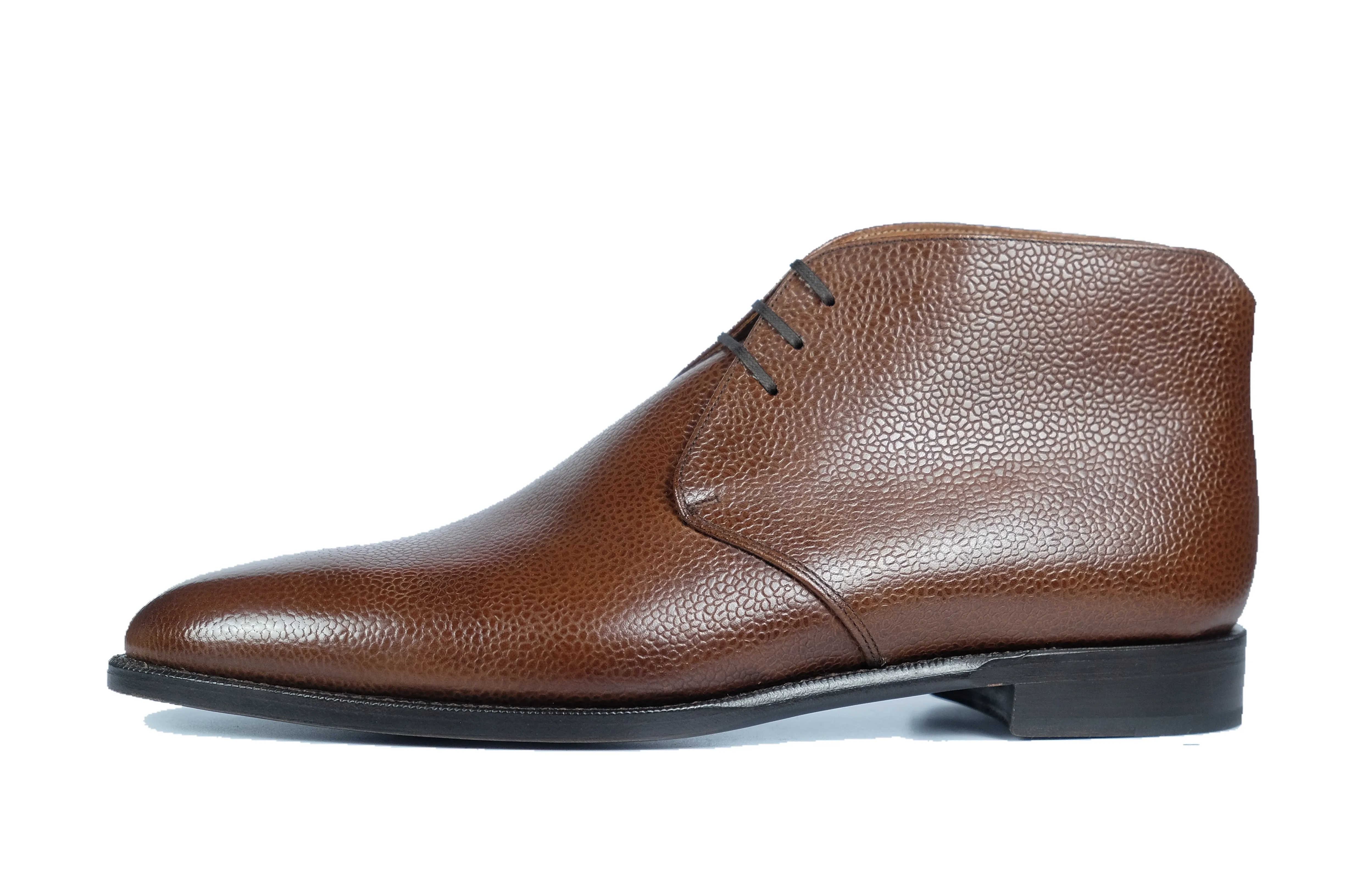 Ballard - MTO - Mid Brown Grain - TMG Last - Single Leather Sole