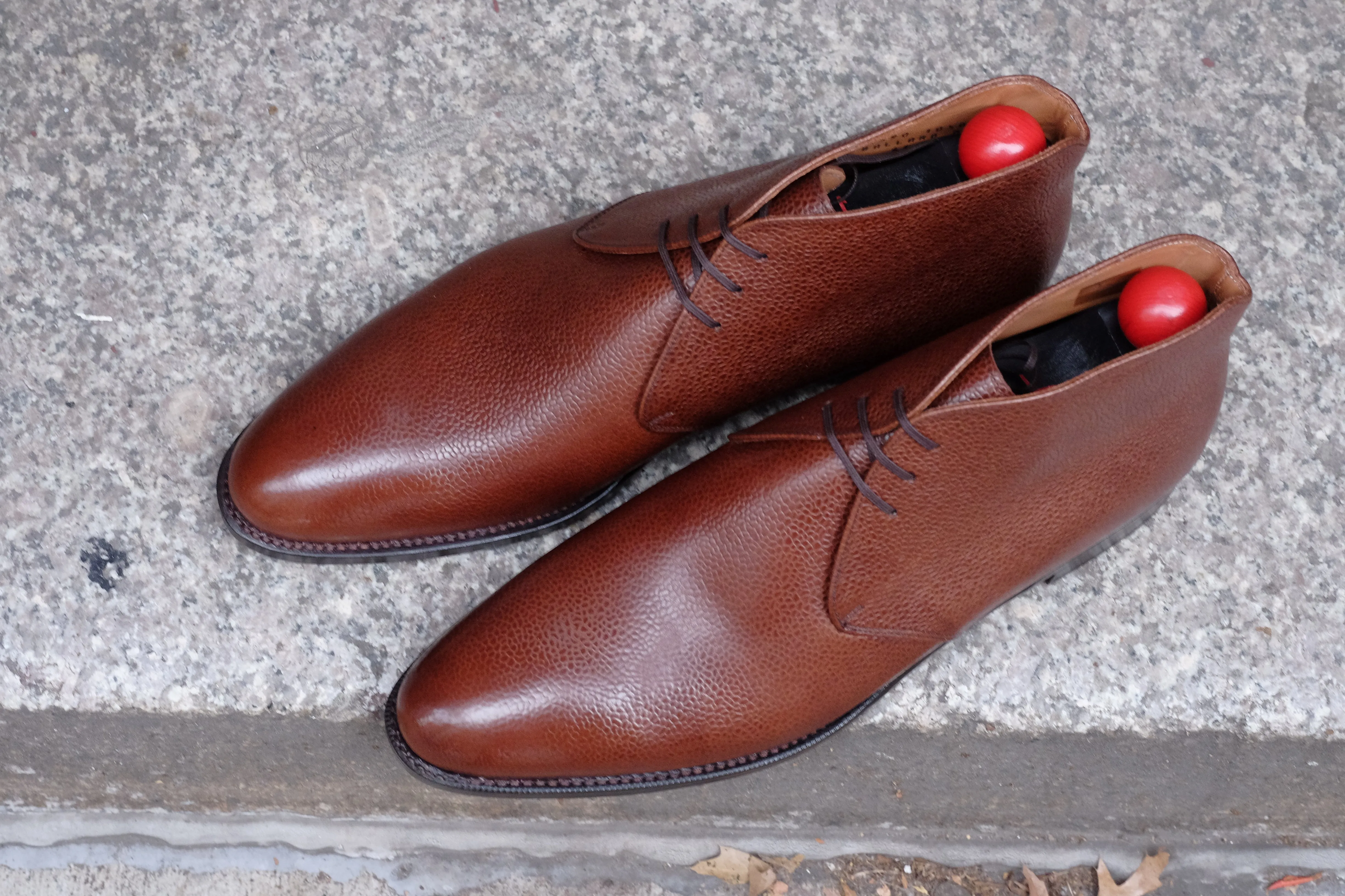 Ballard - MTO - Mid Brown Grain - TMG Last - Single Leather Sole