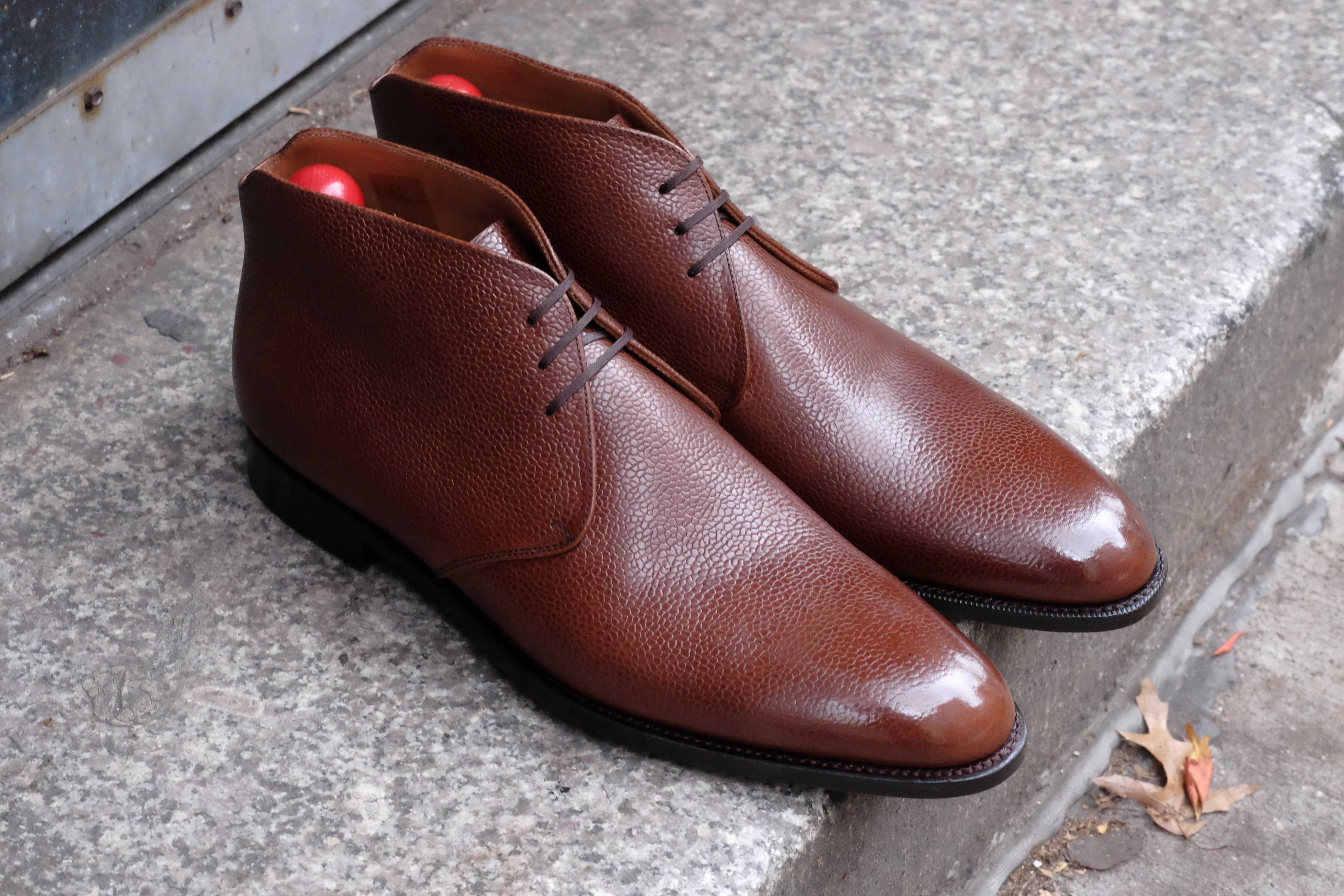 Ballard - MTO - Mid Brown Grain - TMG Last - Single Leather Sole