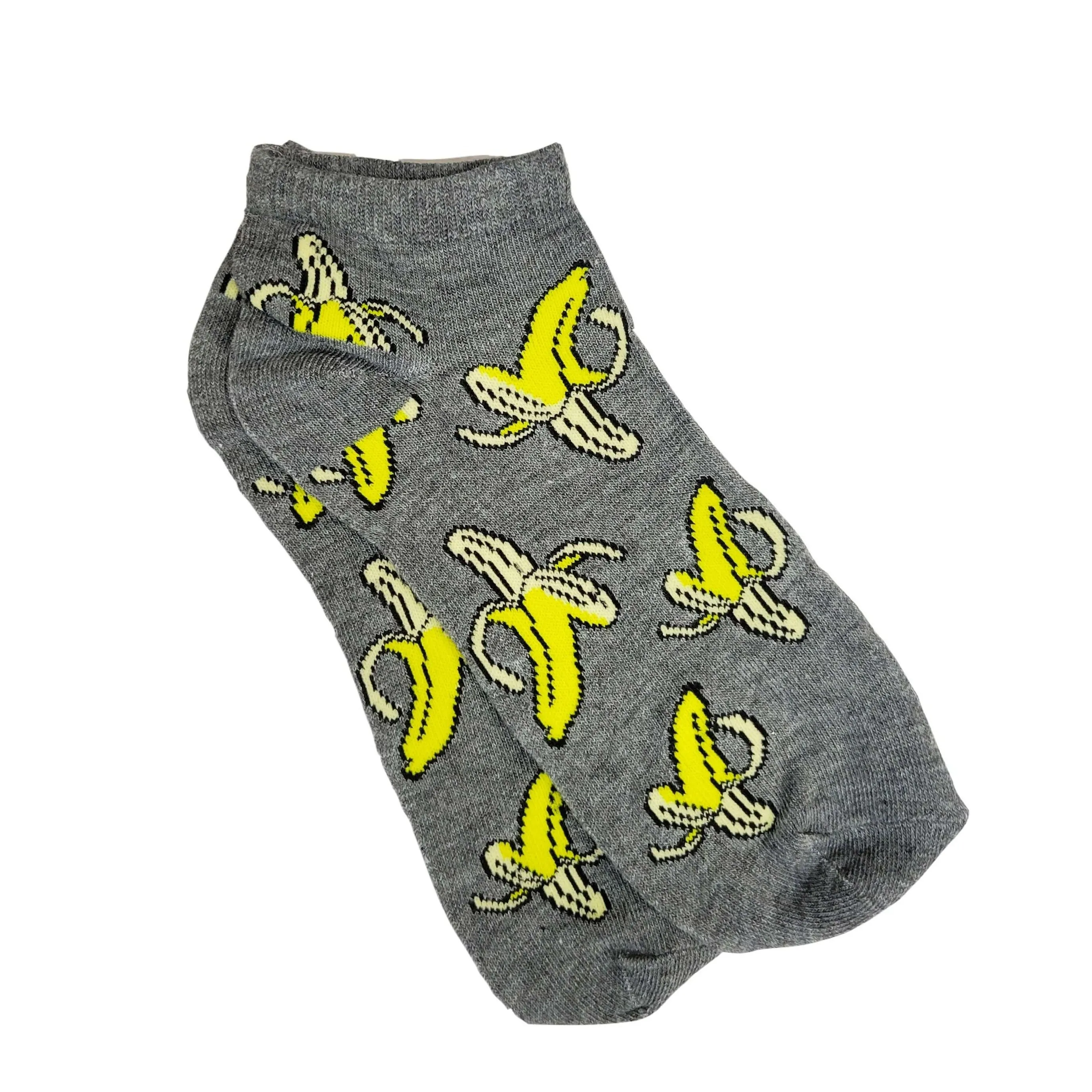 Banana Patterned Ankle Socks (Adult Medium - Women's Shoe Sizes 5-10)