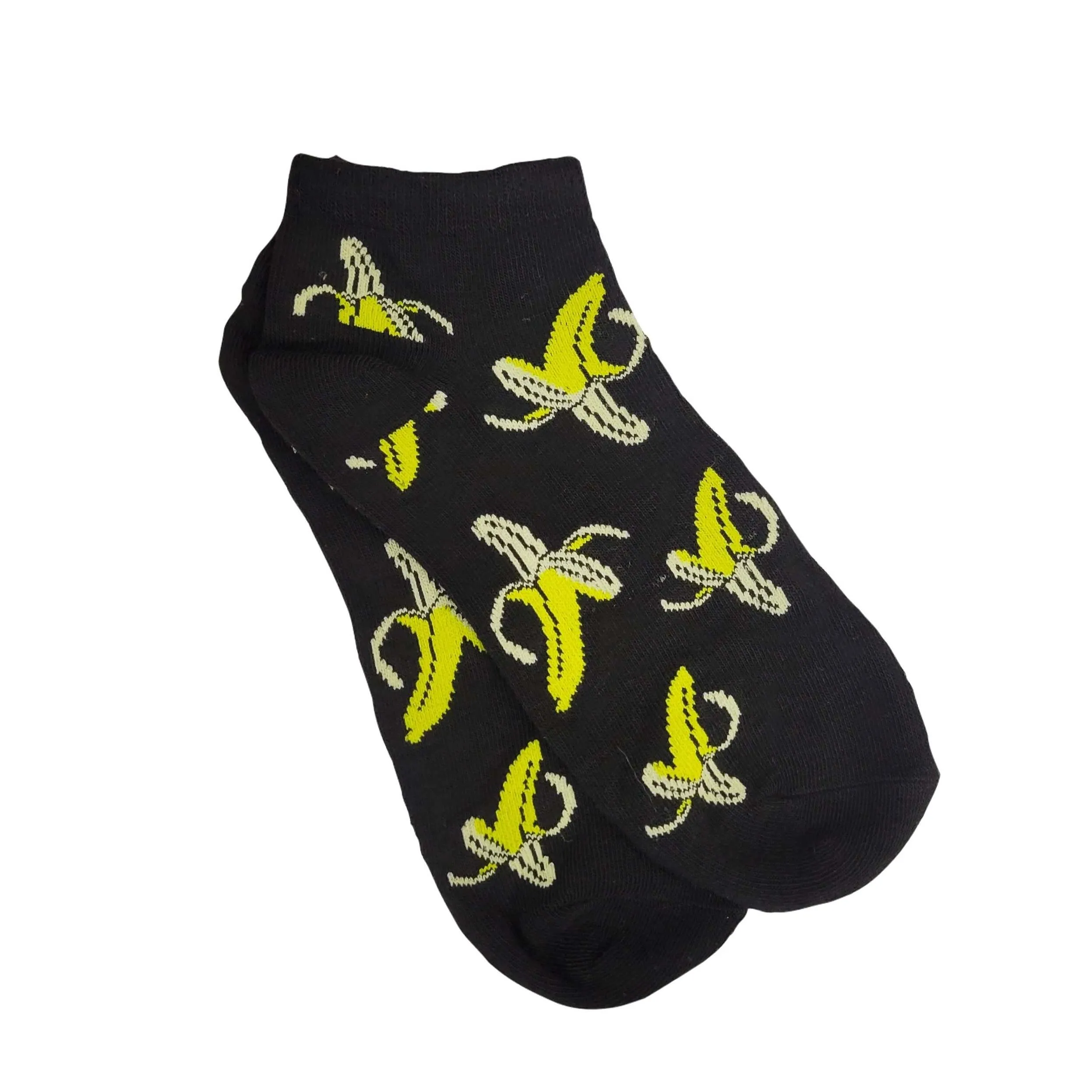 Banana Patterned Ankle Socks (Adult Medium - Women's Shoe Sizes 5-10)