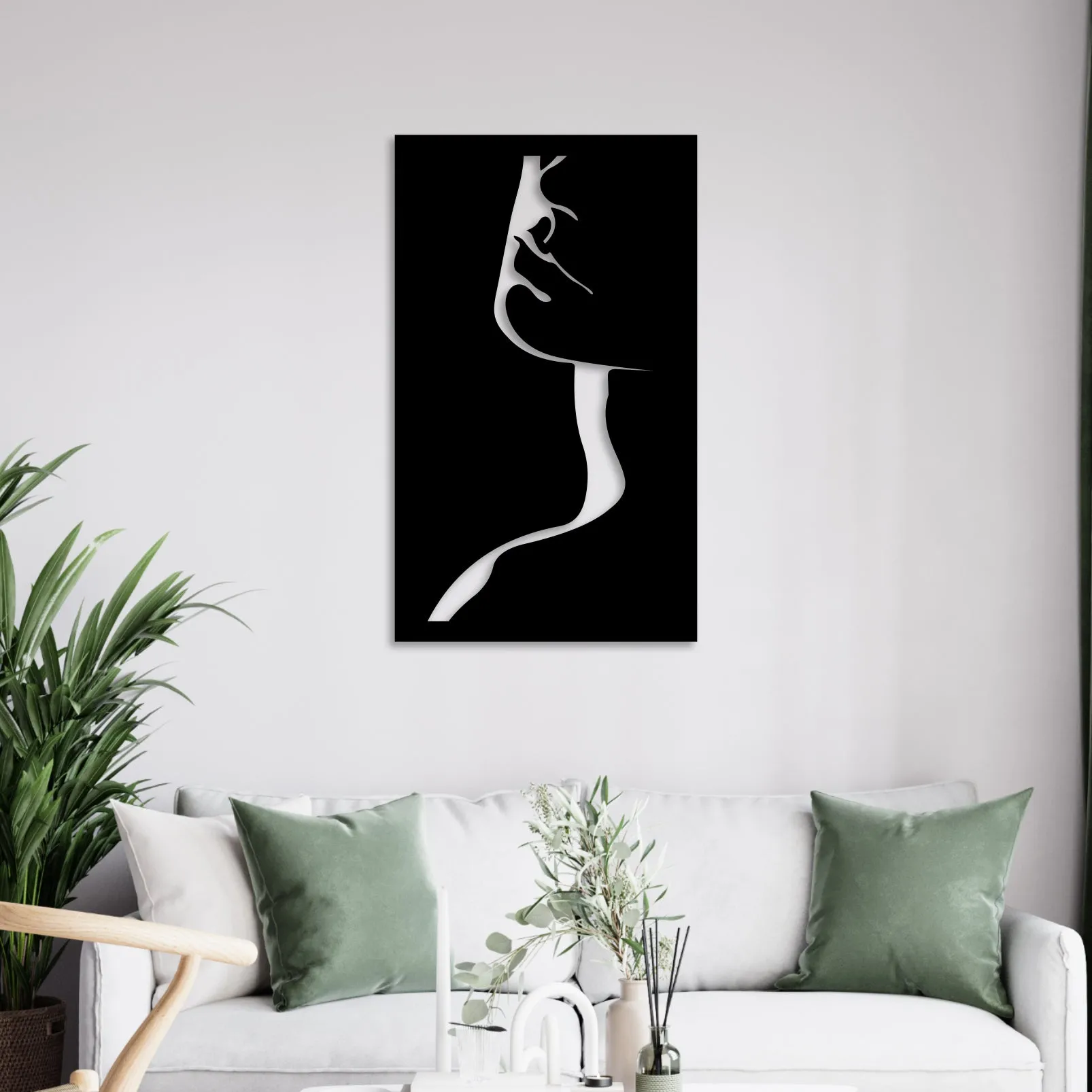 Beautiful Woman Metal Wall Art