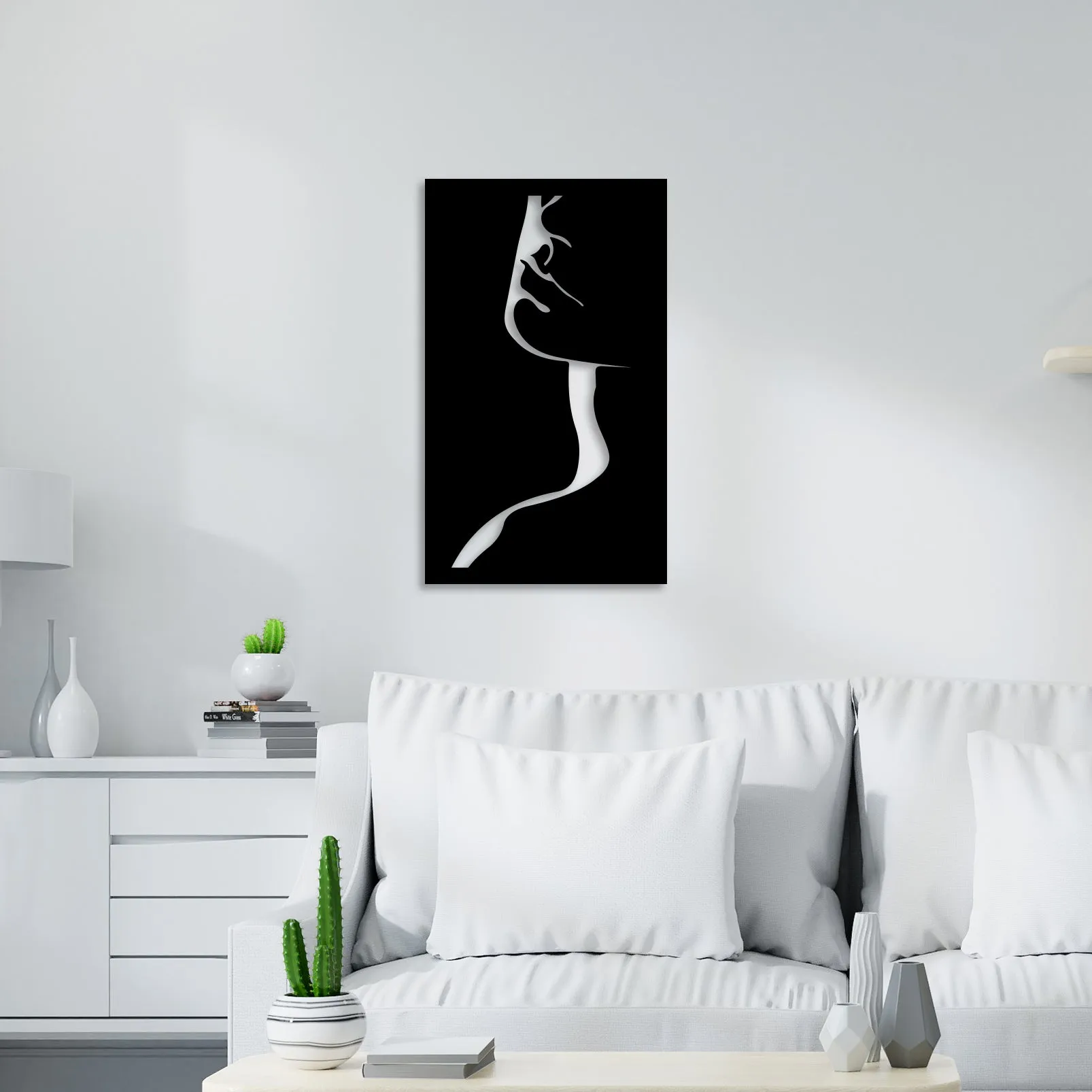 Beautiful Woman Metal Wall Art