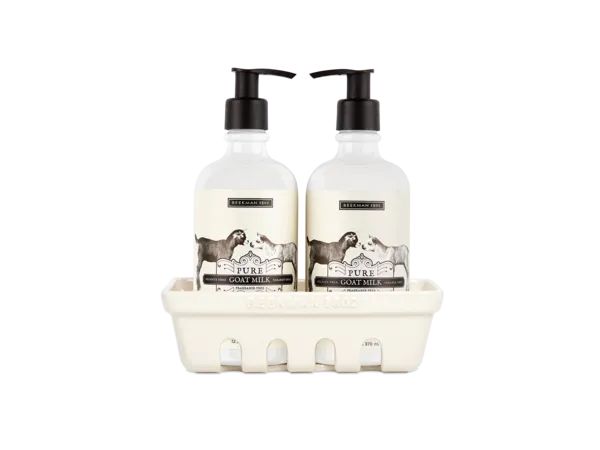 Beekman 1802 Pure Goat Milk Hand Care Duo Caddy Set