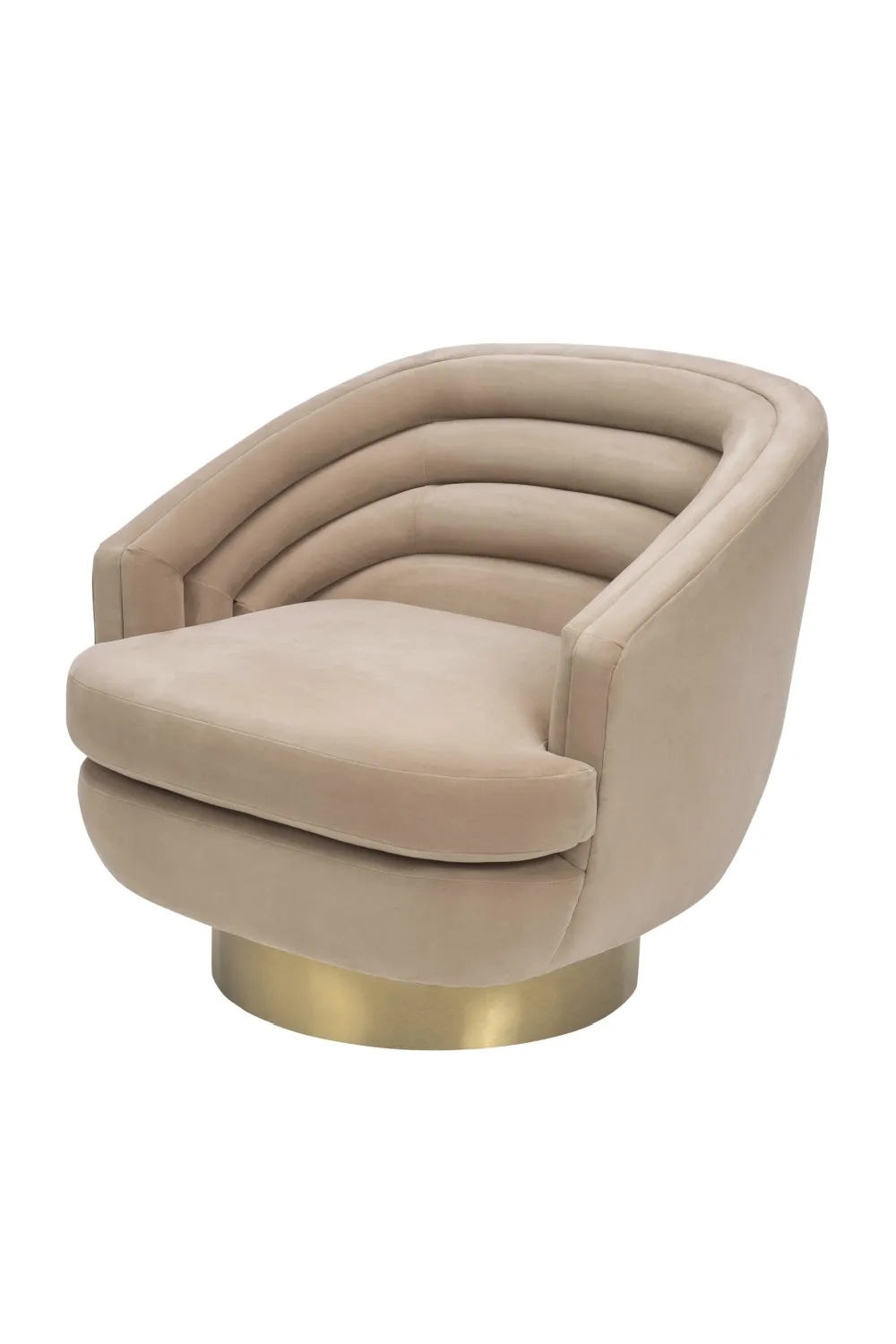 Beige Velvet Accent Chair | Liang & Eimil Wegner