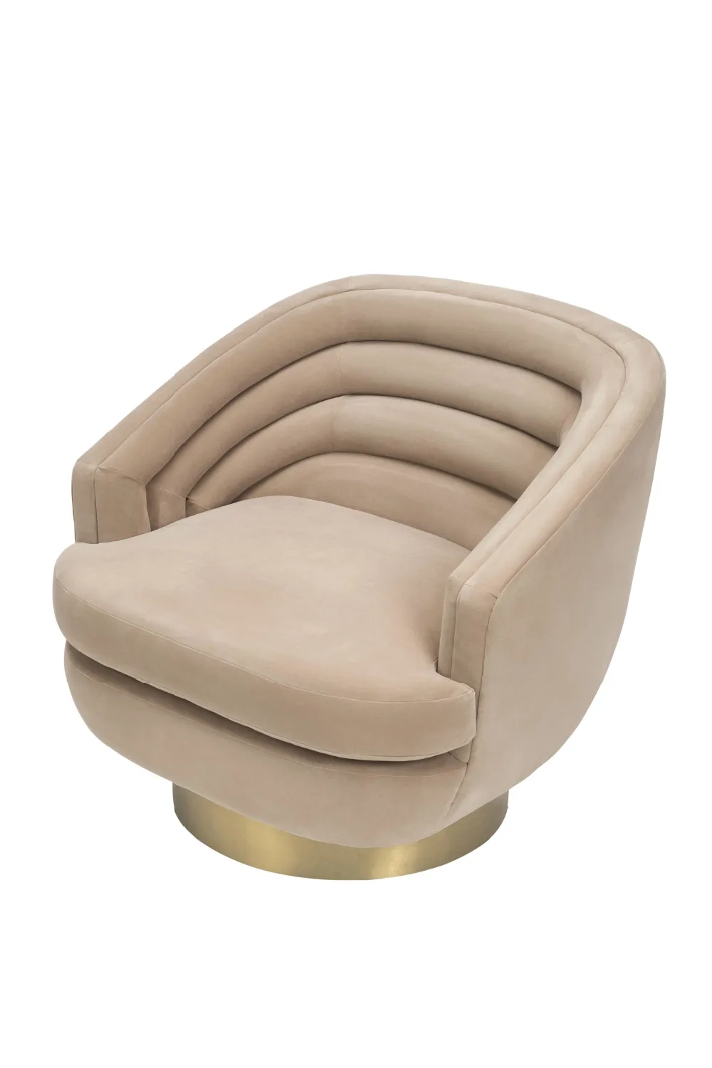 Beige Velvet Accent Chair | Liang & Eimil Wegner