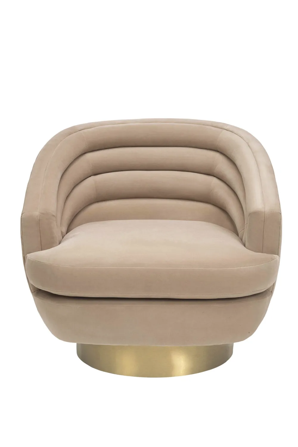 Beige Velvet Accent Chair | Liang & Eimil Wegner