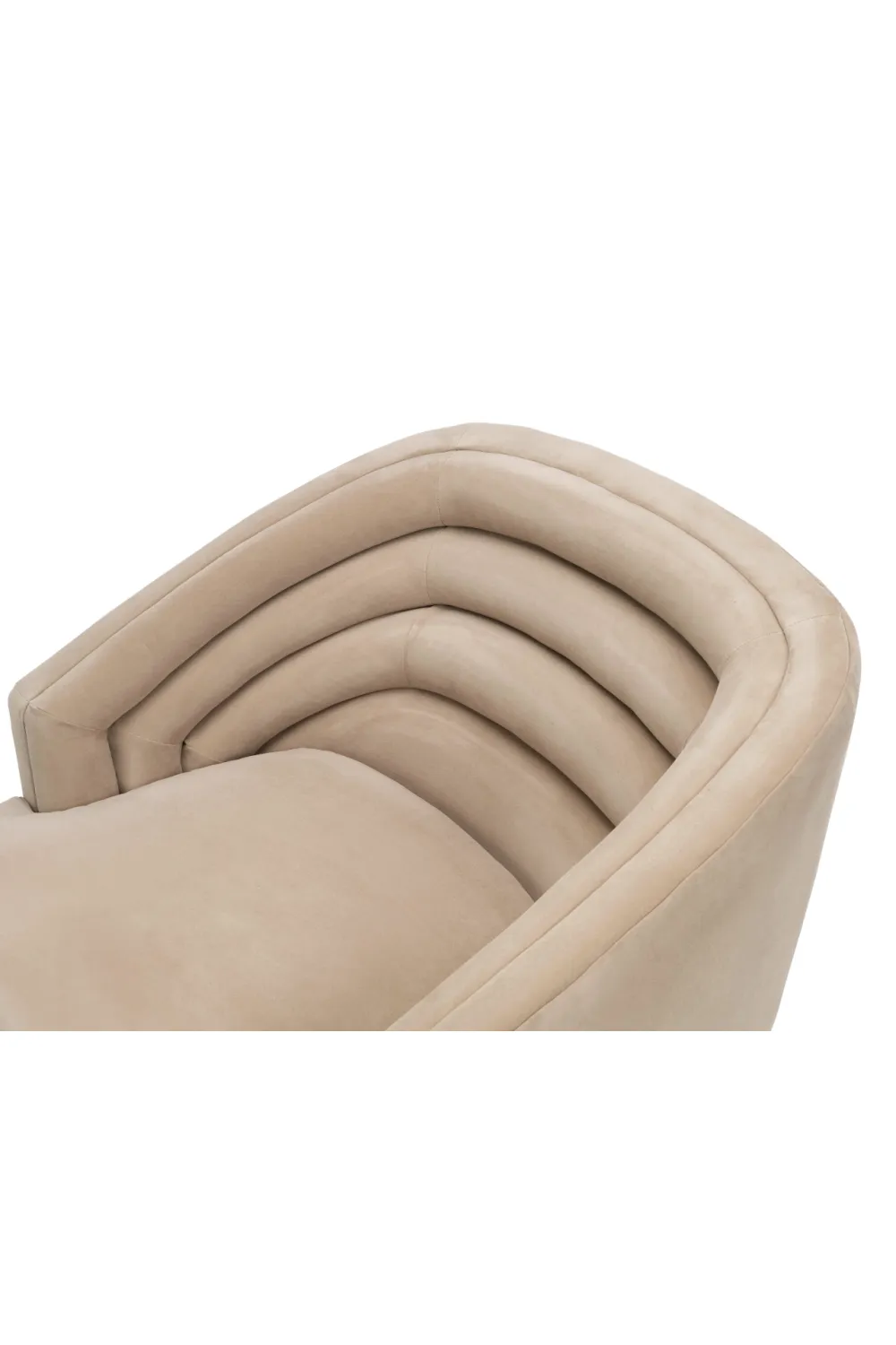 Beige Velvet Accent Chair | Liang & Eimil Wegner