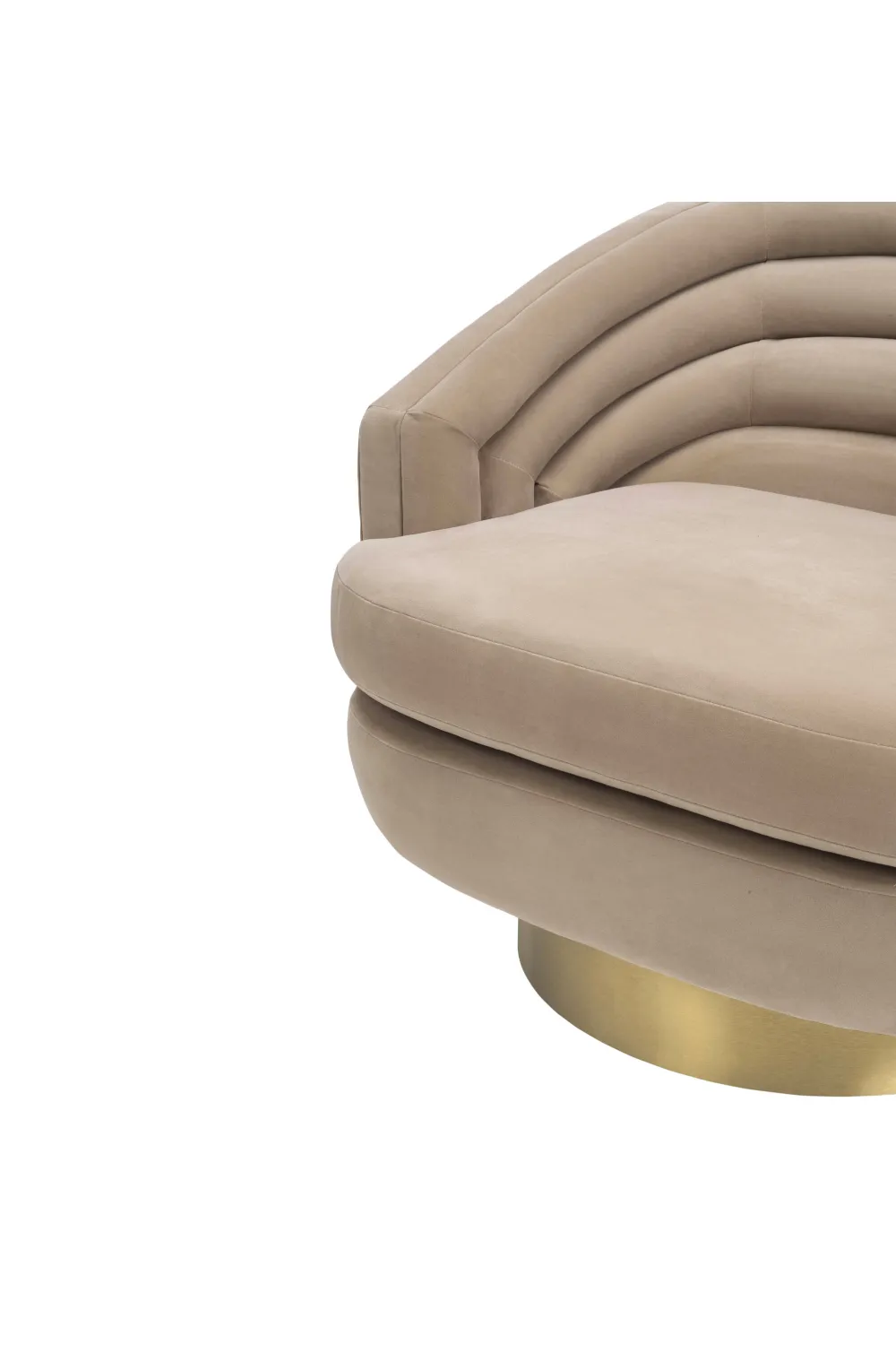 Beige Velvet Accent Chair | Liang & Eimil Wegner