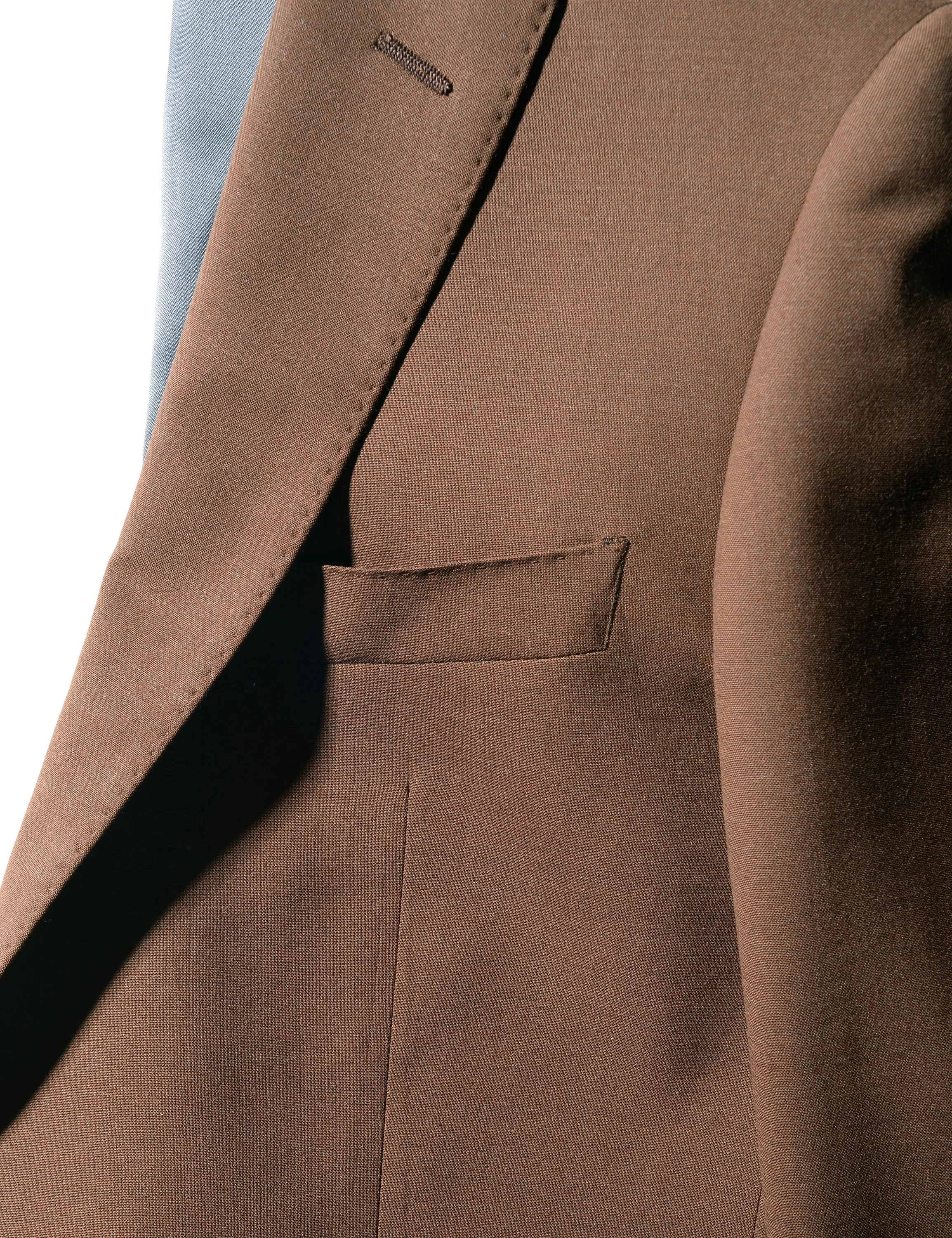 BKT50 Tailored Jacket in Heathered Plainweave - Tawny Brown