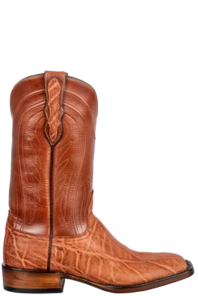 Black Jack Men's Antique Elephant Cowboy Boots - Peanut