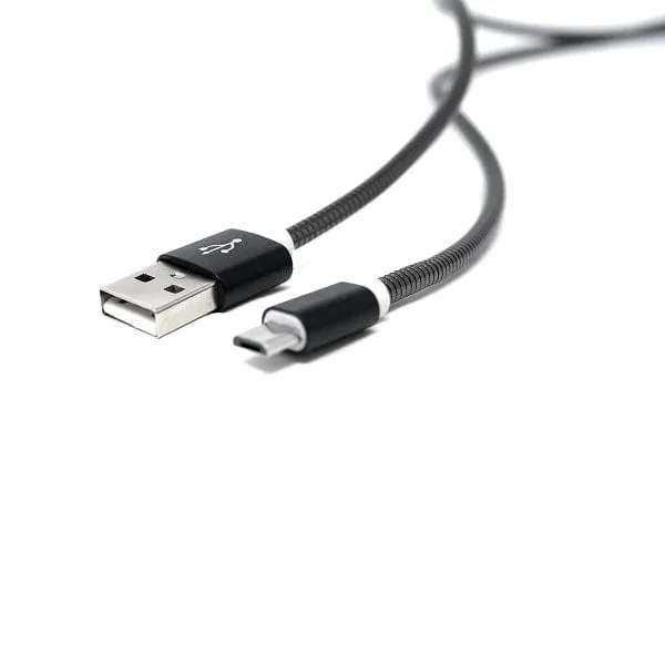 Black Micro rugged USB cable