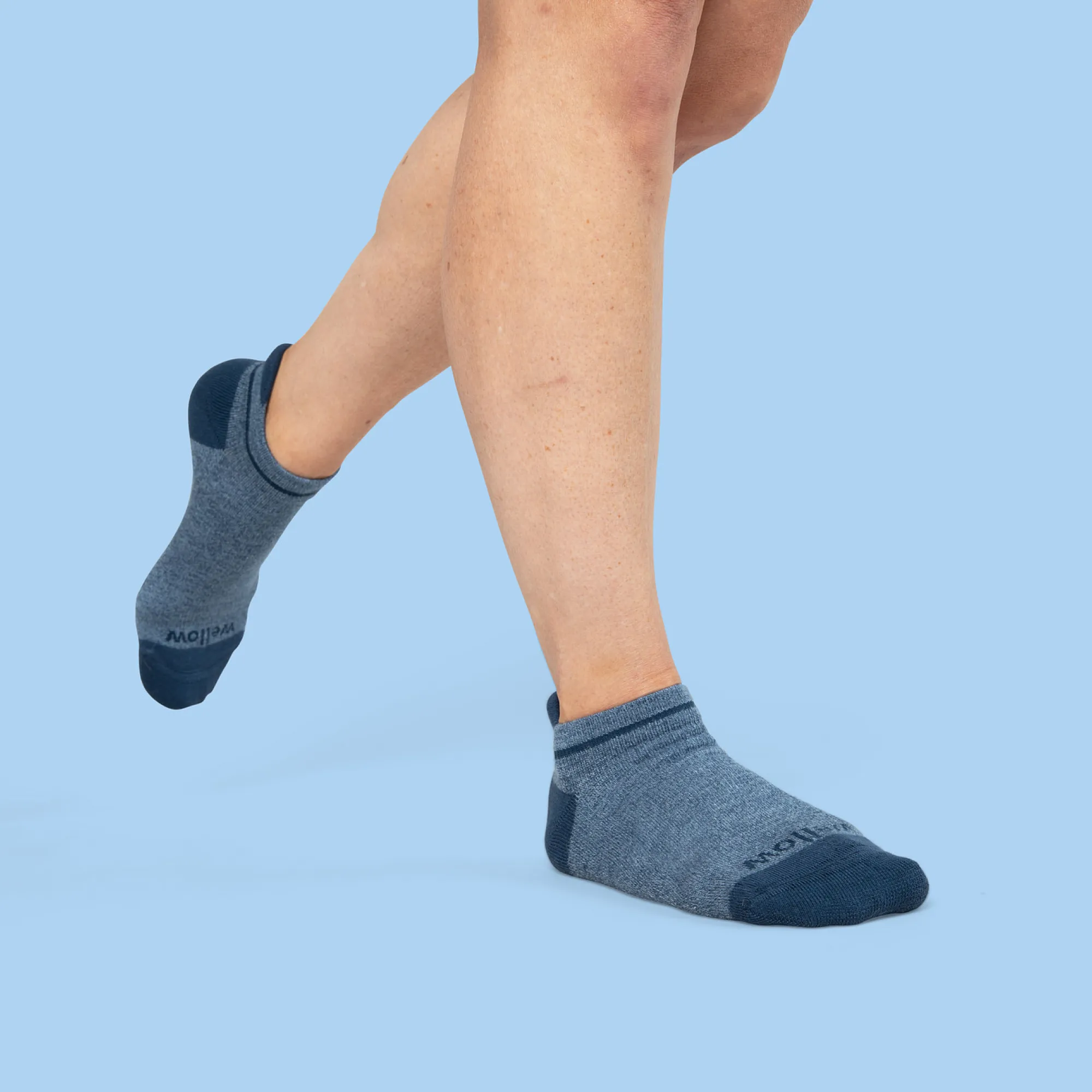 Blue Steel Twist - Ankle Sock