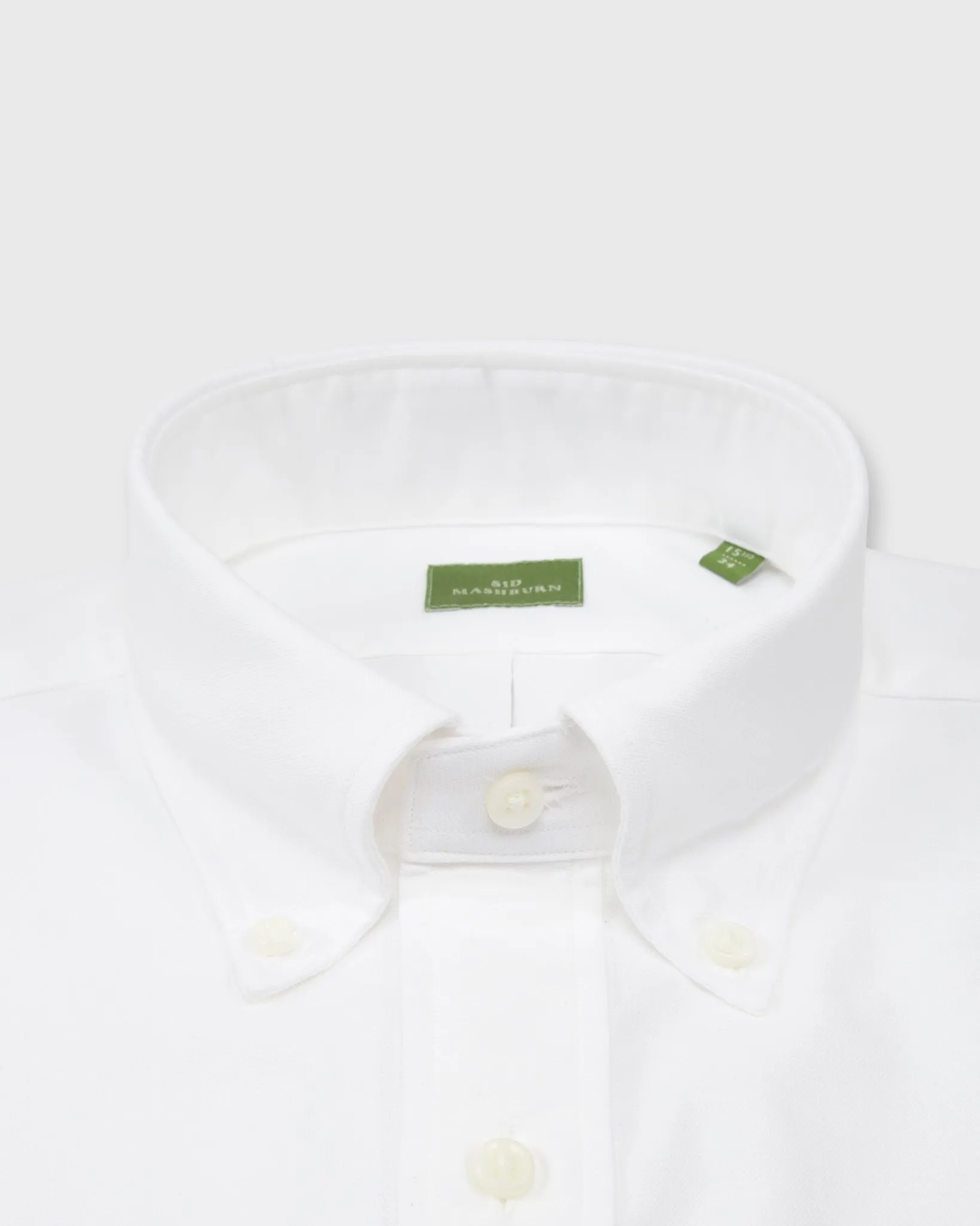 Button-Down Dress Shirt in White Oxford