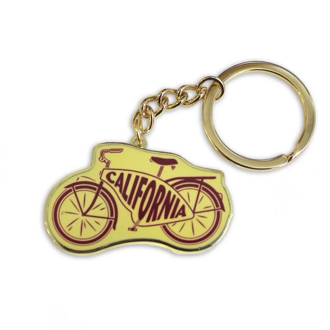 California Cruiser Bike Keychain