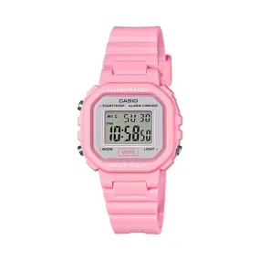 CASIO DIGITAL PINK RESIN STRAP LADIES WATCH | LA-20WH-4A1DF