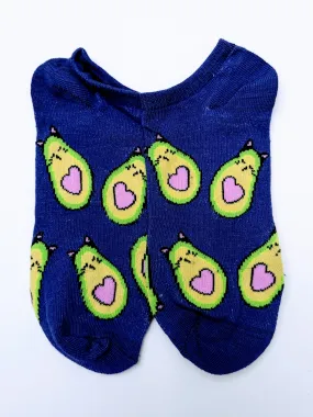 Cat Avocado Ankle Socks