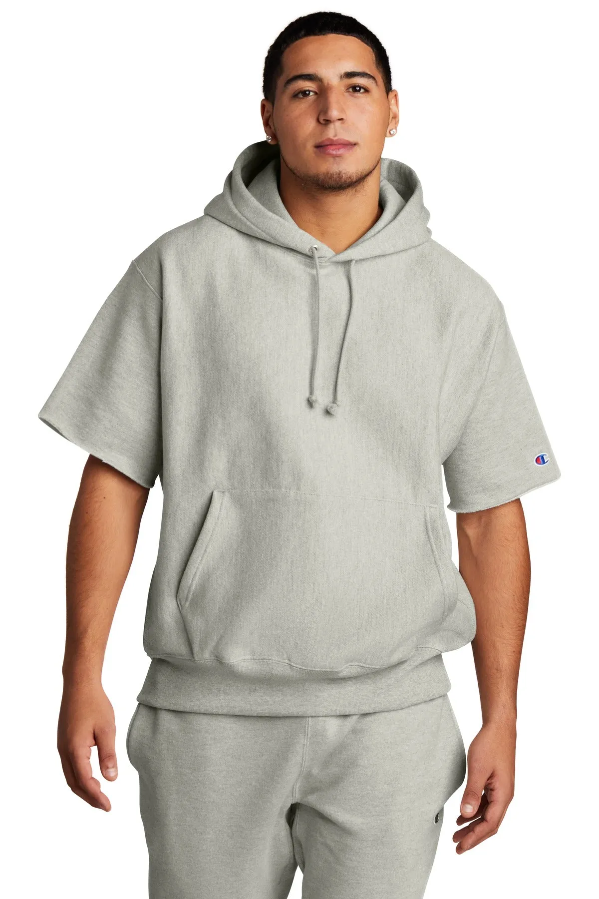 Champion Reverse Weave Short Sleeve Hooded Sweatshirt