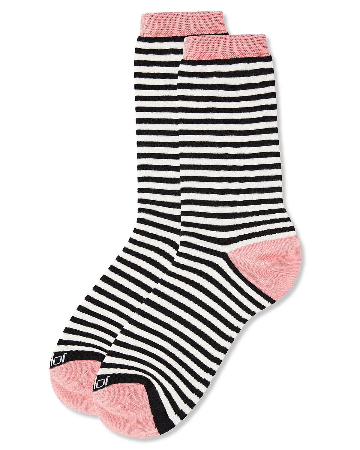 Colorful Stripes Bamboo Blend Crew Socks