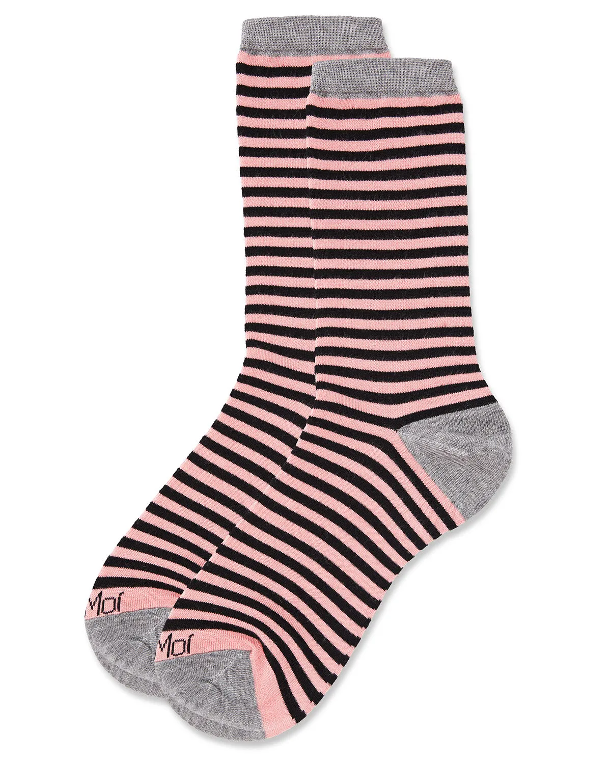 Colorful Stripes Bamboo Blend Crew Socks