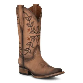 Corral L2032 Ladies Distressed Brown Floral