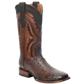 Cuadra Men's Everest Chocolate Ostrich Square Toe Boot