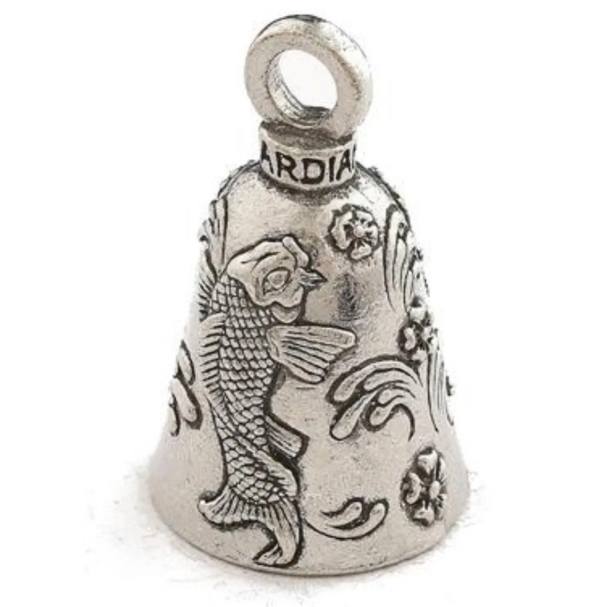 Daniel Smart Guardian Bell® Koi Fish, Pewter, 1.5 x 1 in