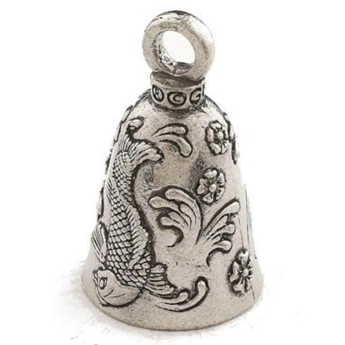 Daniel Smart Guardian Bell® Koi Fish, Pewter, 1.5 x 1 in