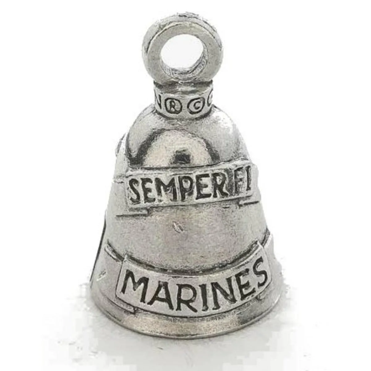 Daniel Smart Guardian Bell® Marines, Pewter, 1.5 x 1 in