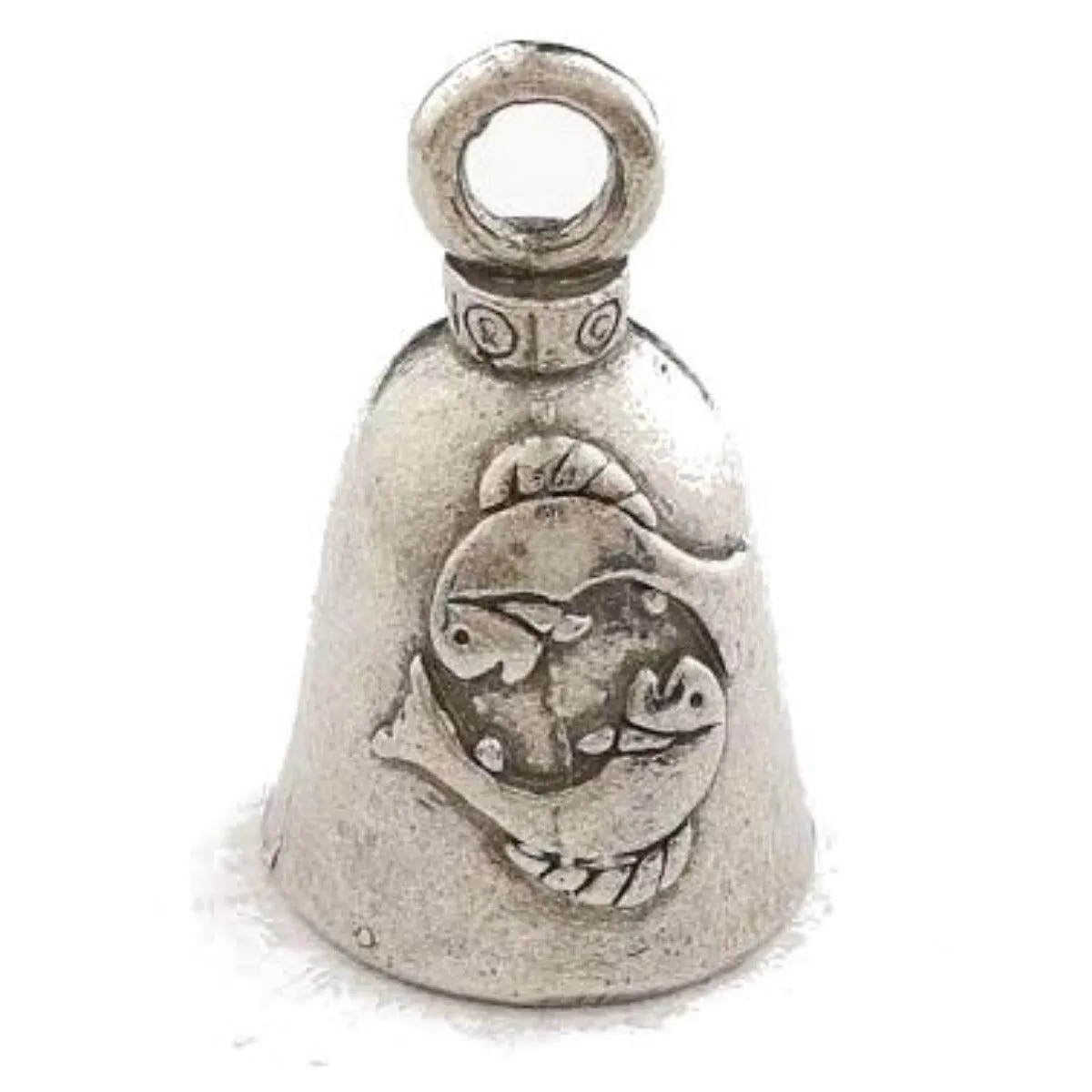 Daniel Smart Guardian Bell® Pisces, Pewter, 1.5 x 1 in