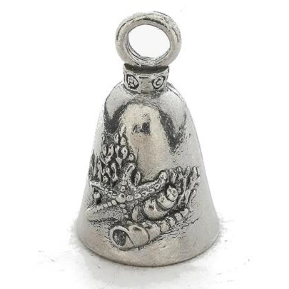 Daniel Smart Guardian Bell® Sea Shell, Pewter, 1.5 x 1 in