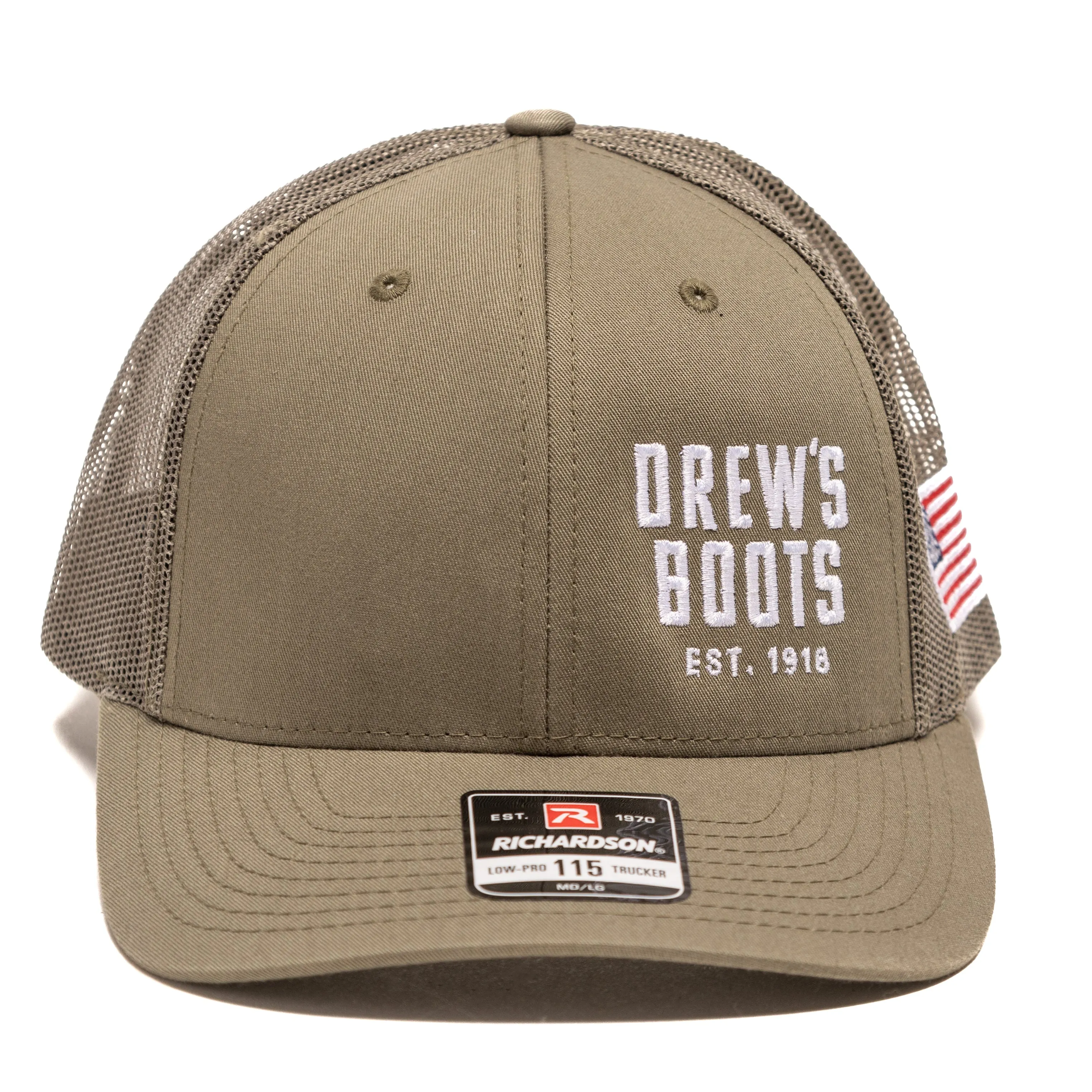 Drew's Boots Trucker Hat - Solid Loden