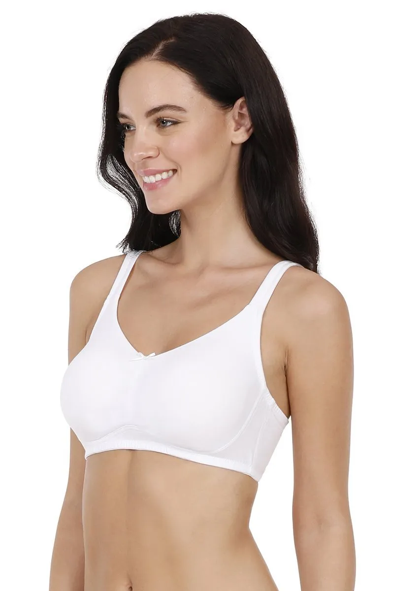 Elegant Concealer Non-Padded & Non-Wired Bra - White