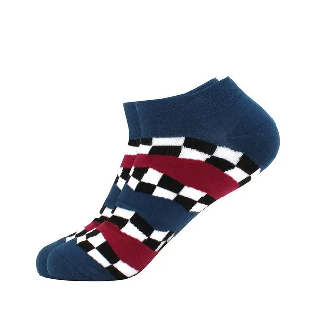 Fancy Patterned Ankle Socks (Adult Large - Men's Shoe Sizes 8-12)