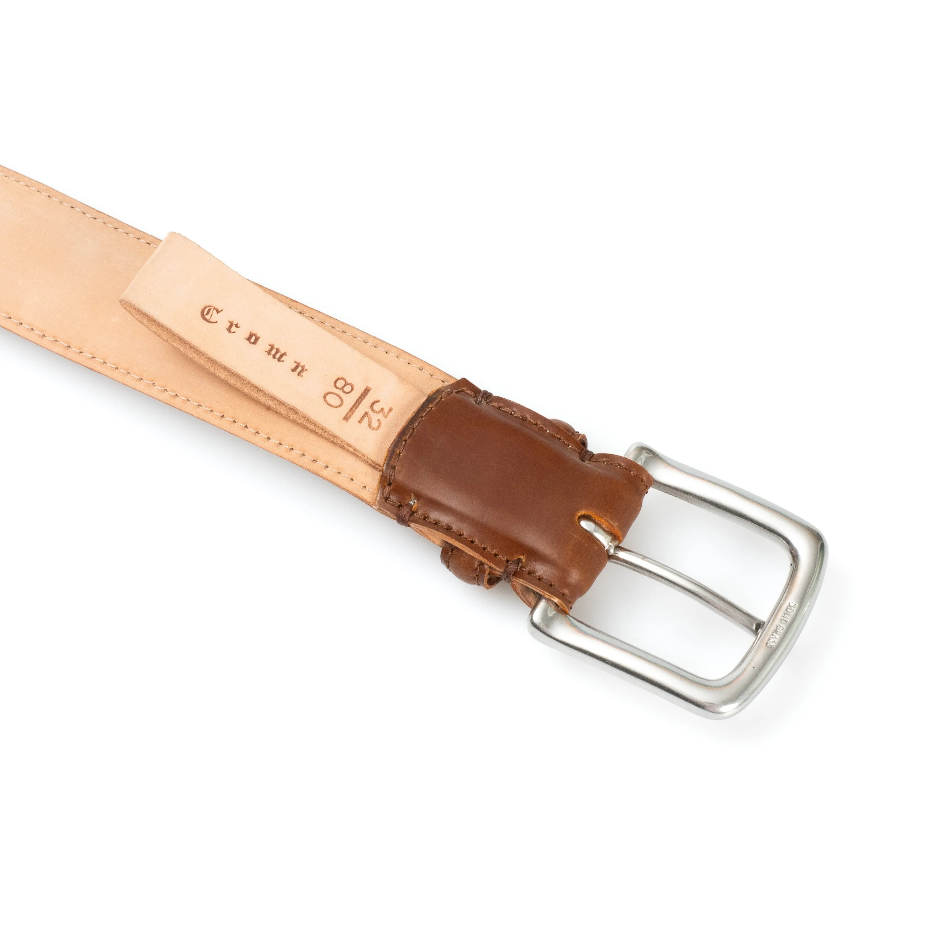 Feather Edge Belt - D10 Tan Shinki Shell Cordovan