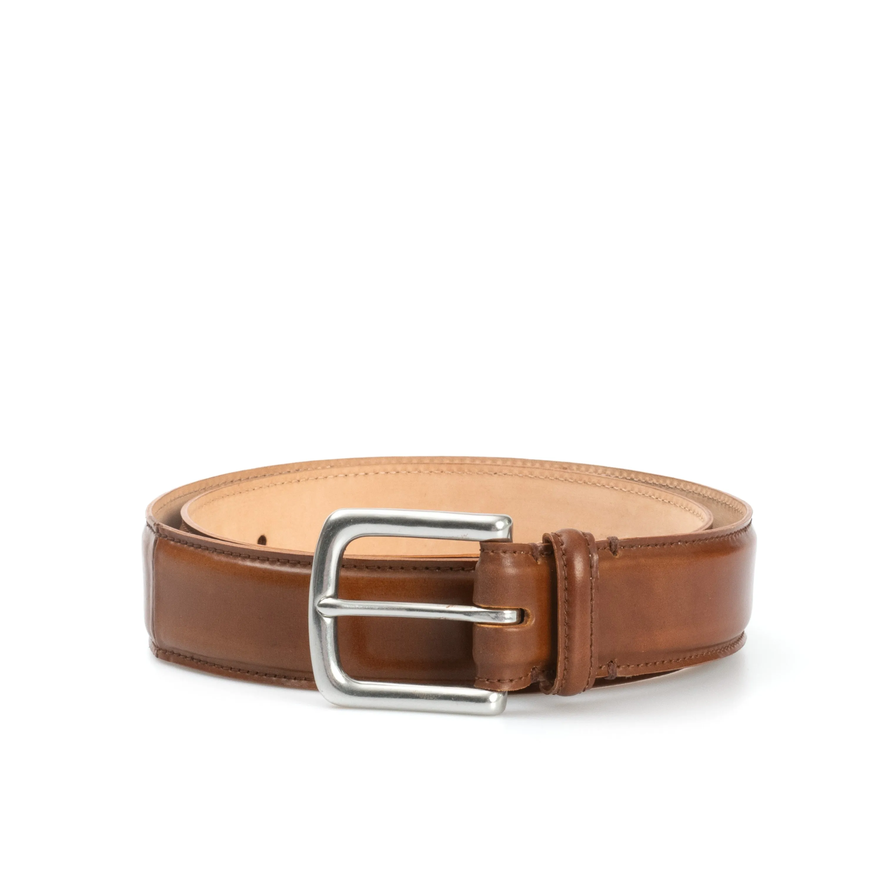 Feather Edge Belt - D10 Tan Shinki Shell Cordovan