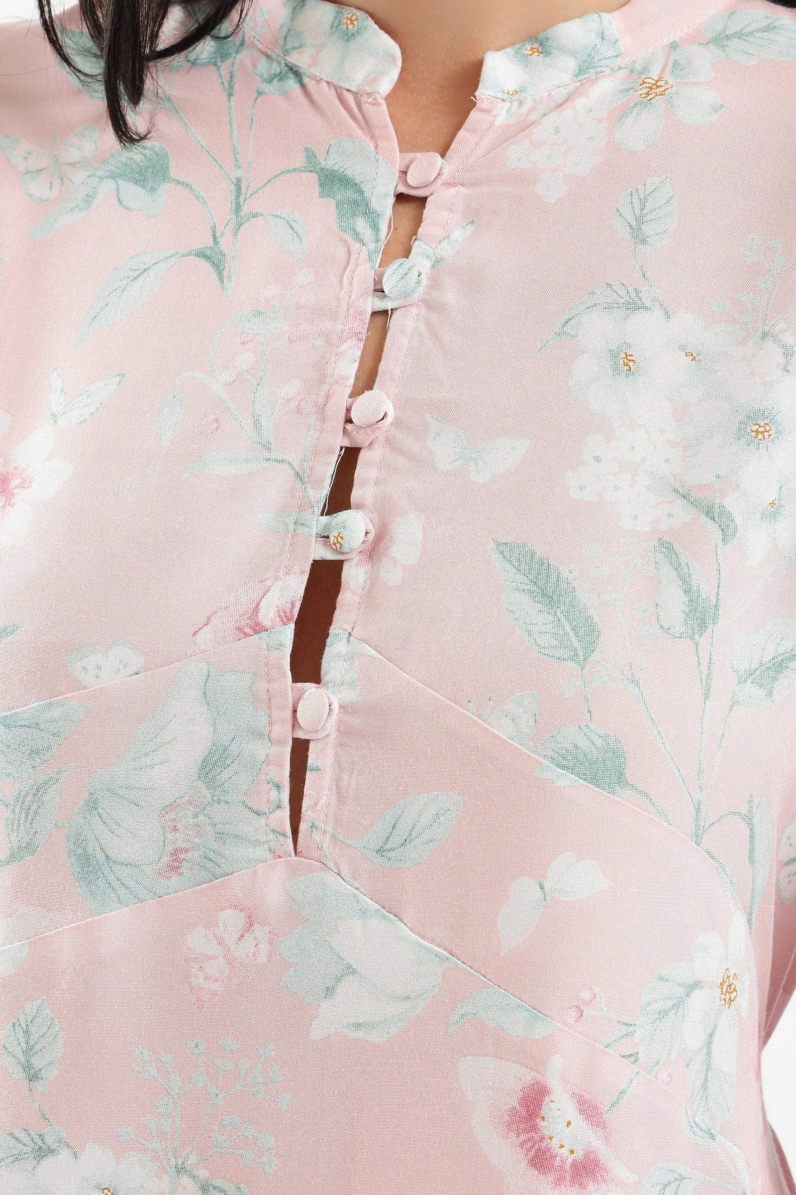 Flowery Maxi Nightgown