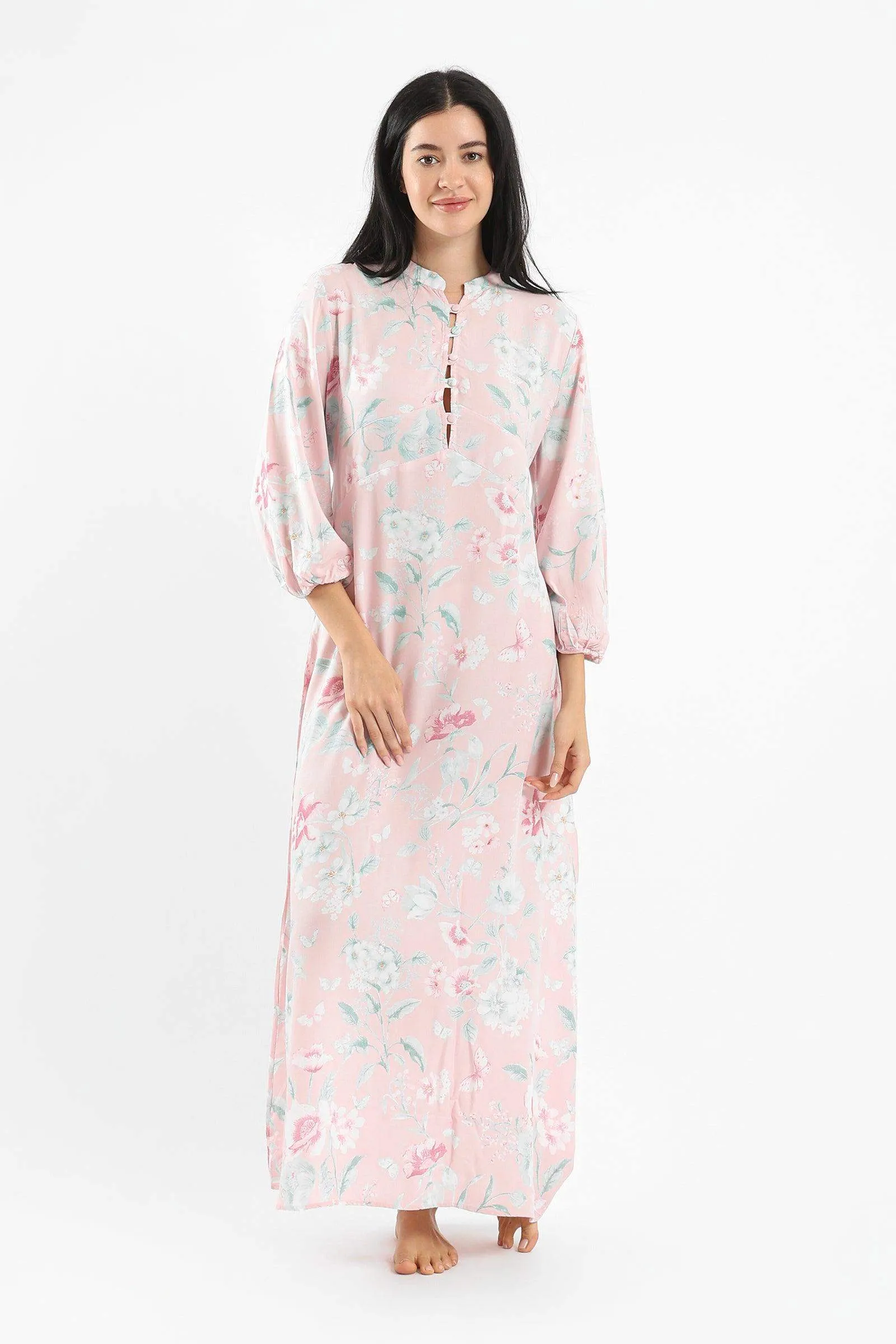 Flowery Maxi Nightgown