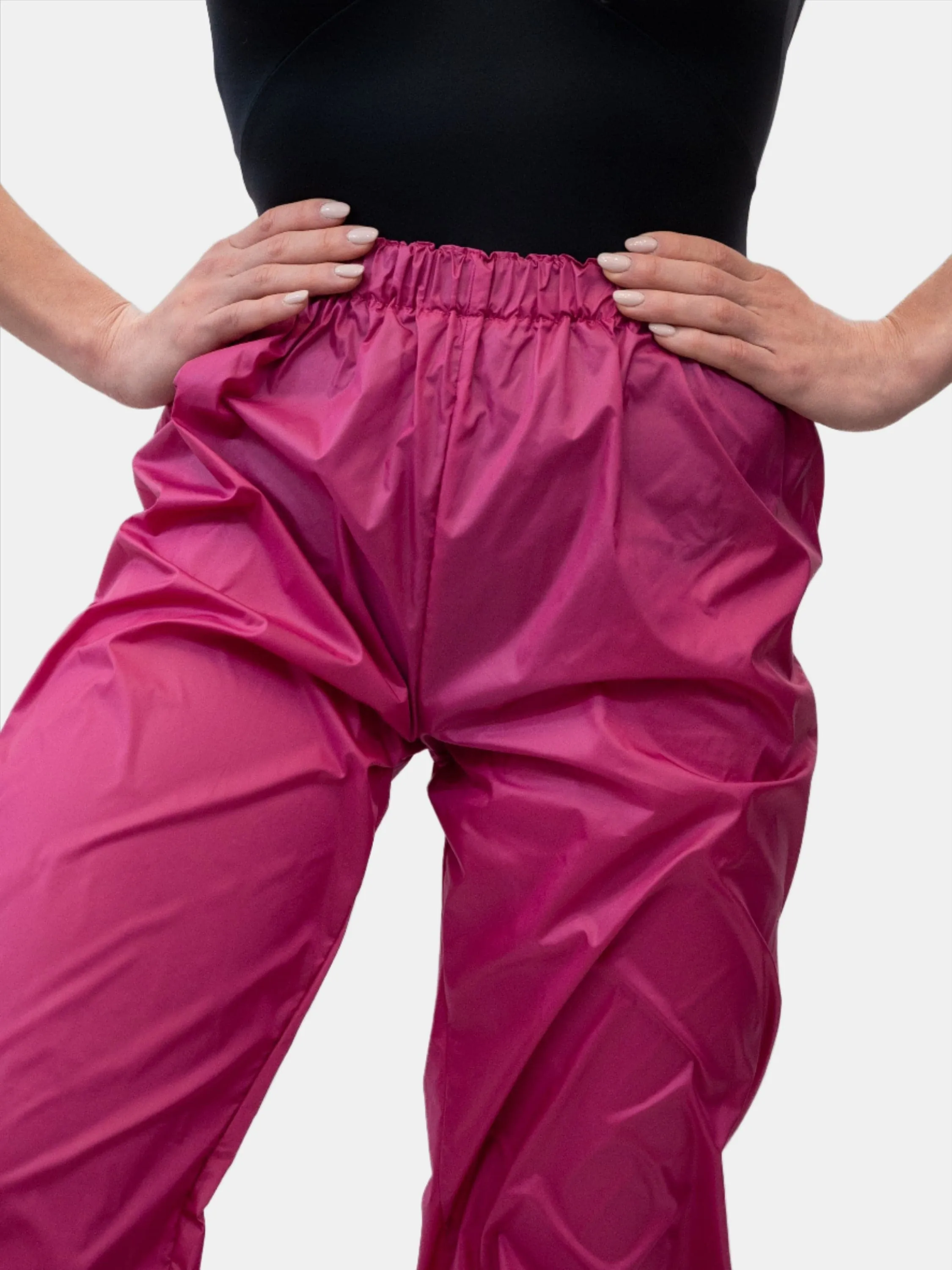 Fuchsia Warm-Up Dance Trash Bag Pants MP5003