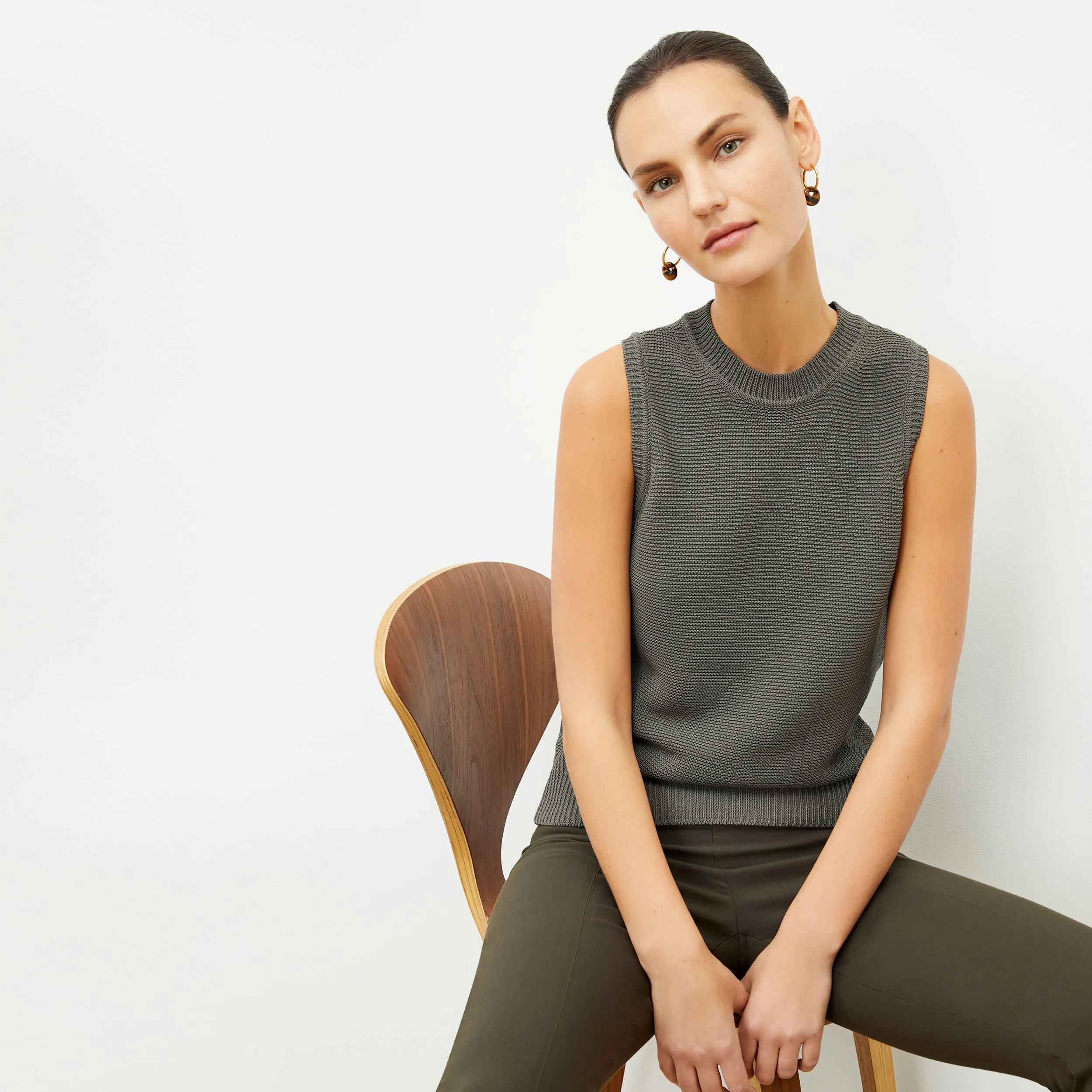 Giada Pullover - Sleek Cotton :: Fossil