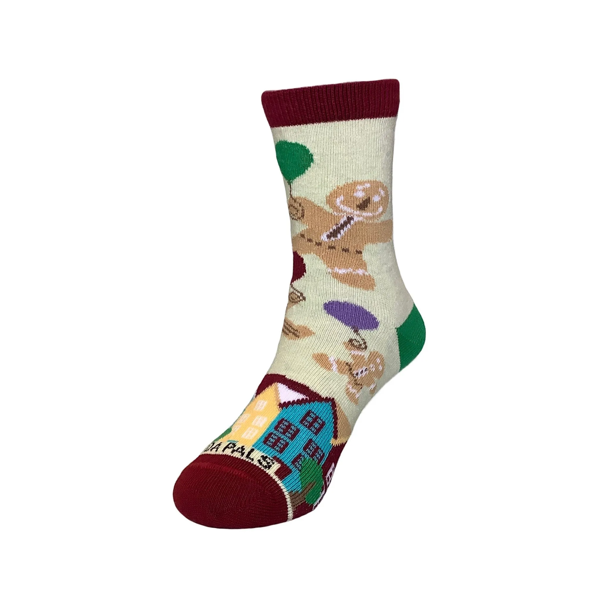 Gingerbread Man Sock Set for Kids (Ages 3-7)