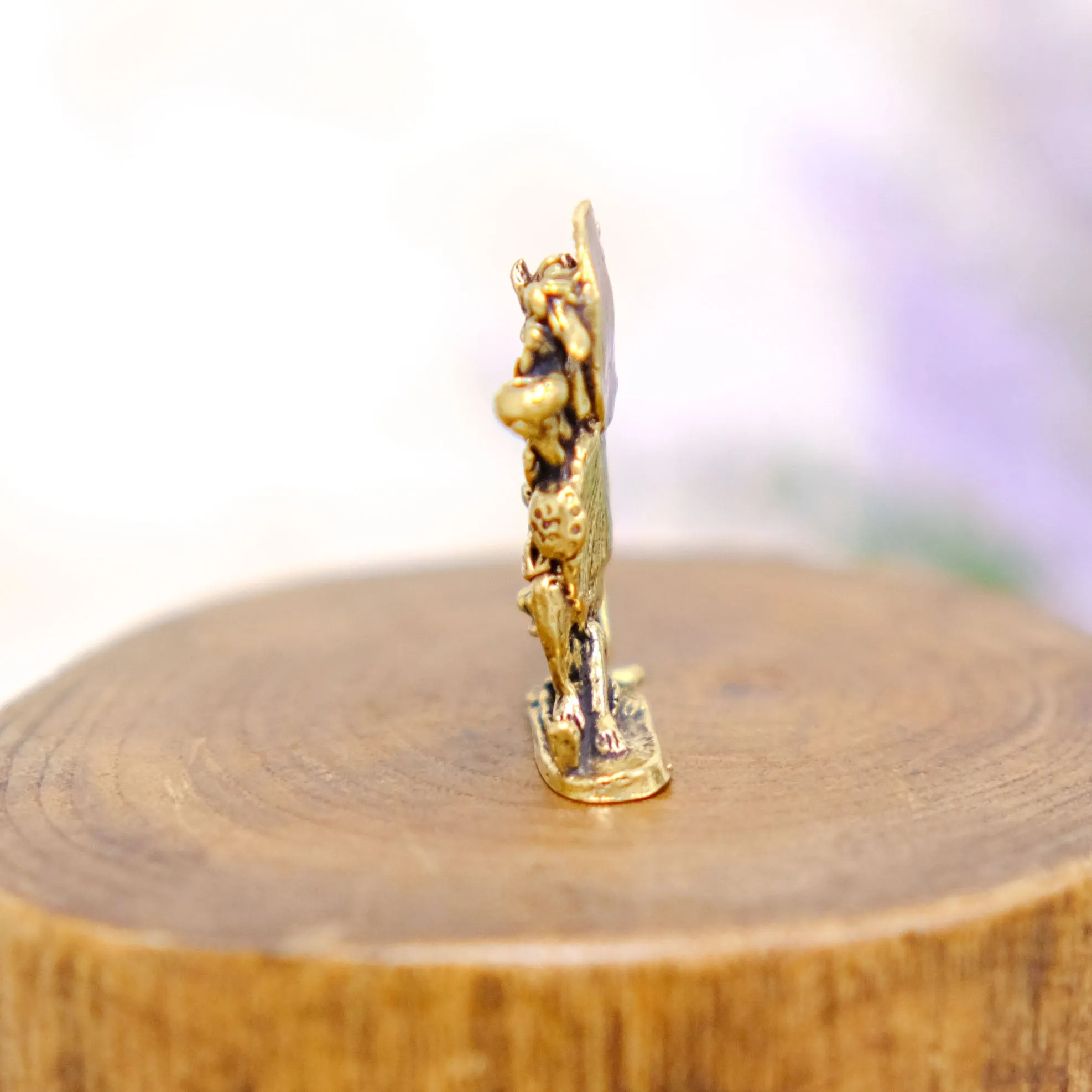 Handmade Brass Kali Statue, Goddess of Protection